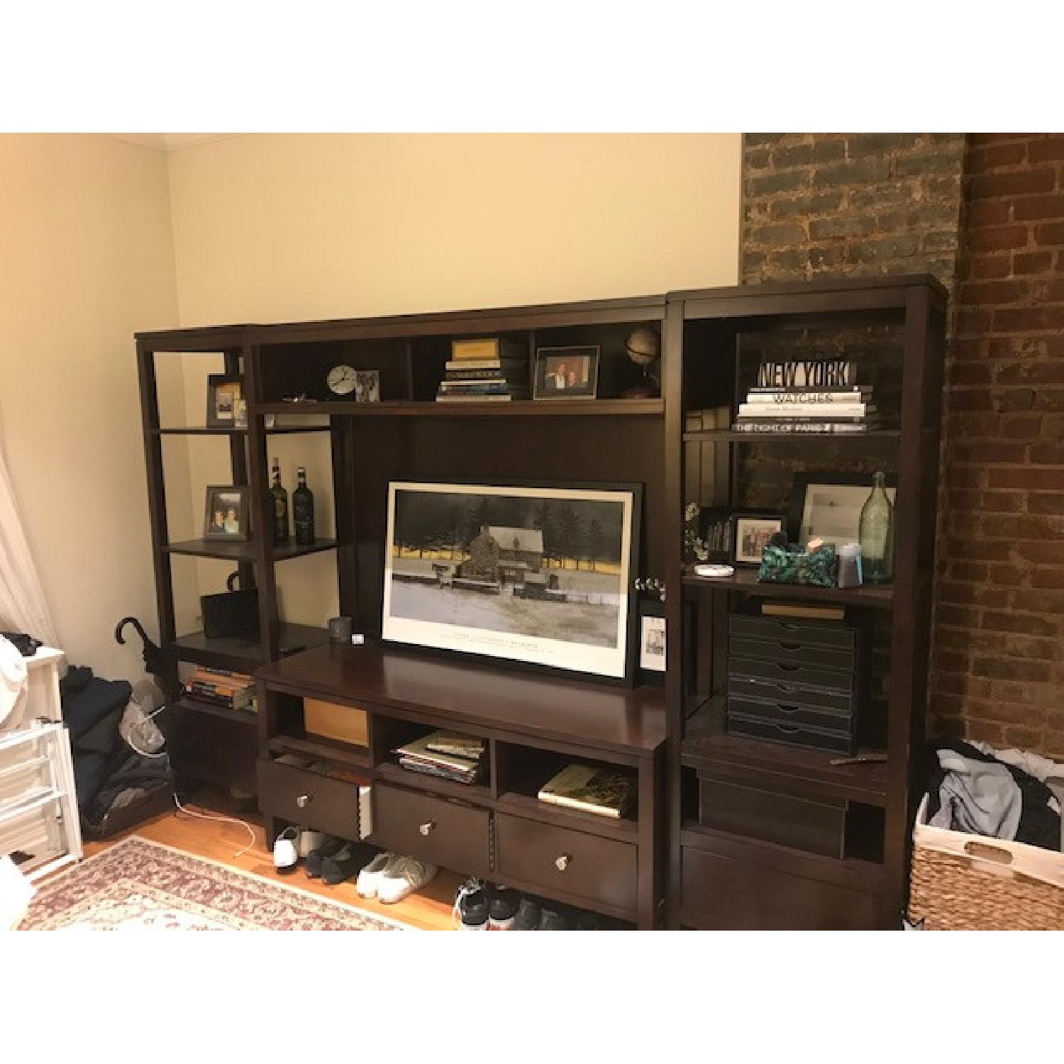 Bassett Redin Park Walnut Media Wall Unit - image-1