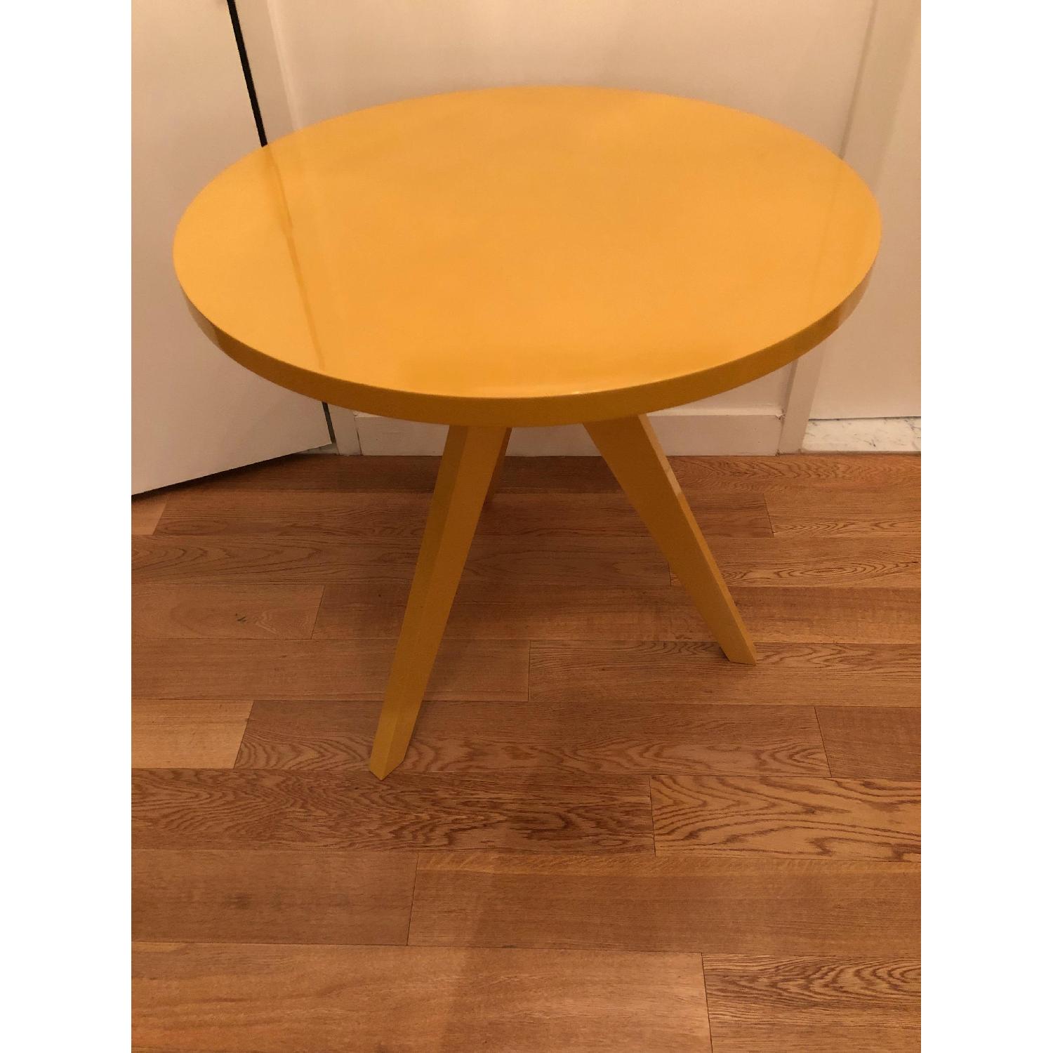 West Elm Tripod Lacquer Dining Table - image-1
