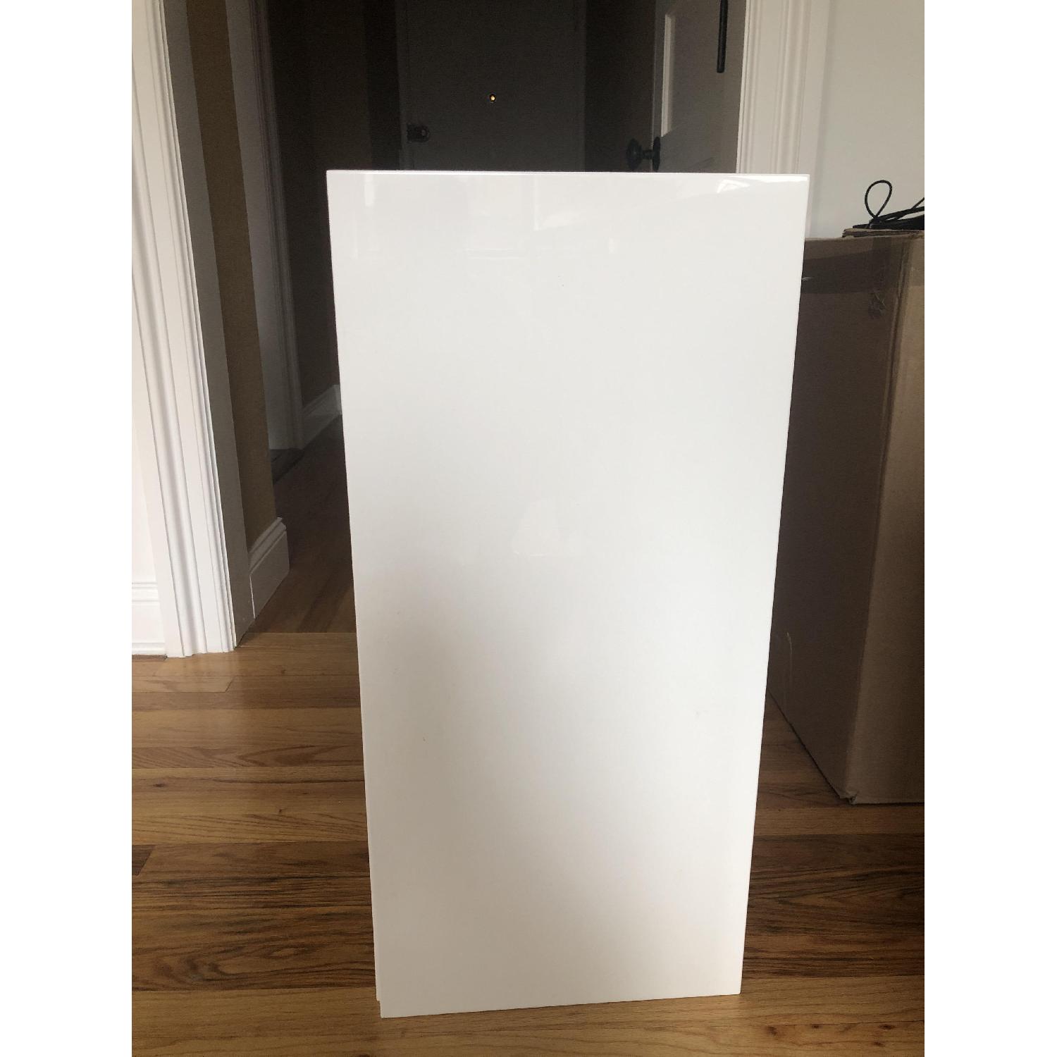 CB2 White Lacquer Storage Shelf - image-1