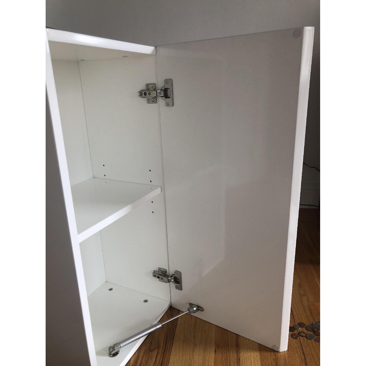 CB2 White Lacquer Storage Shelf - image-4