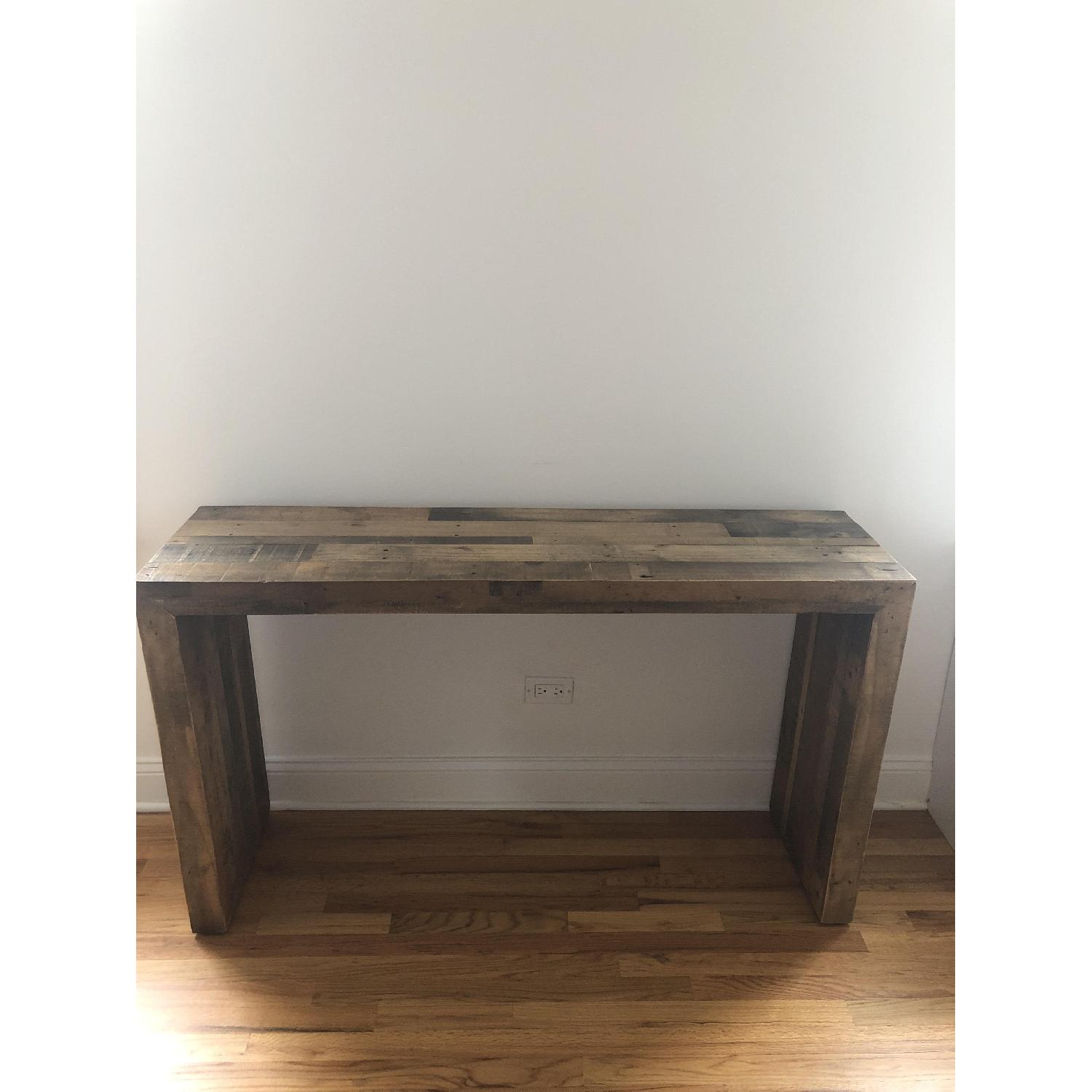 West Elm Reclaimed Wood Console Table AptDeco
