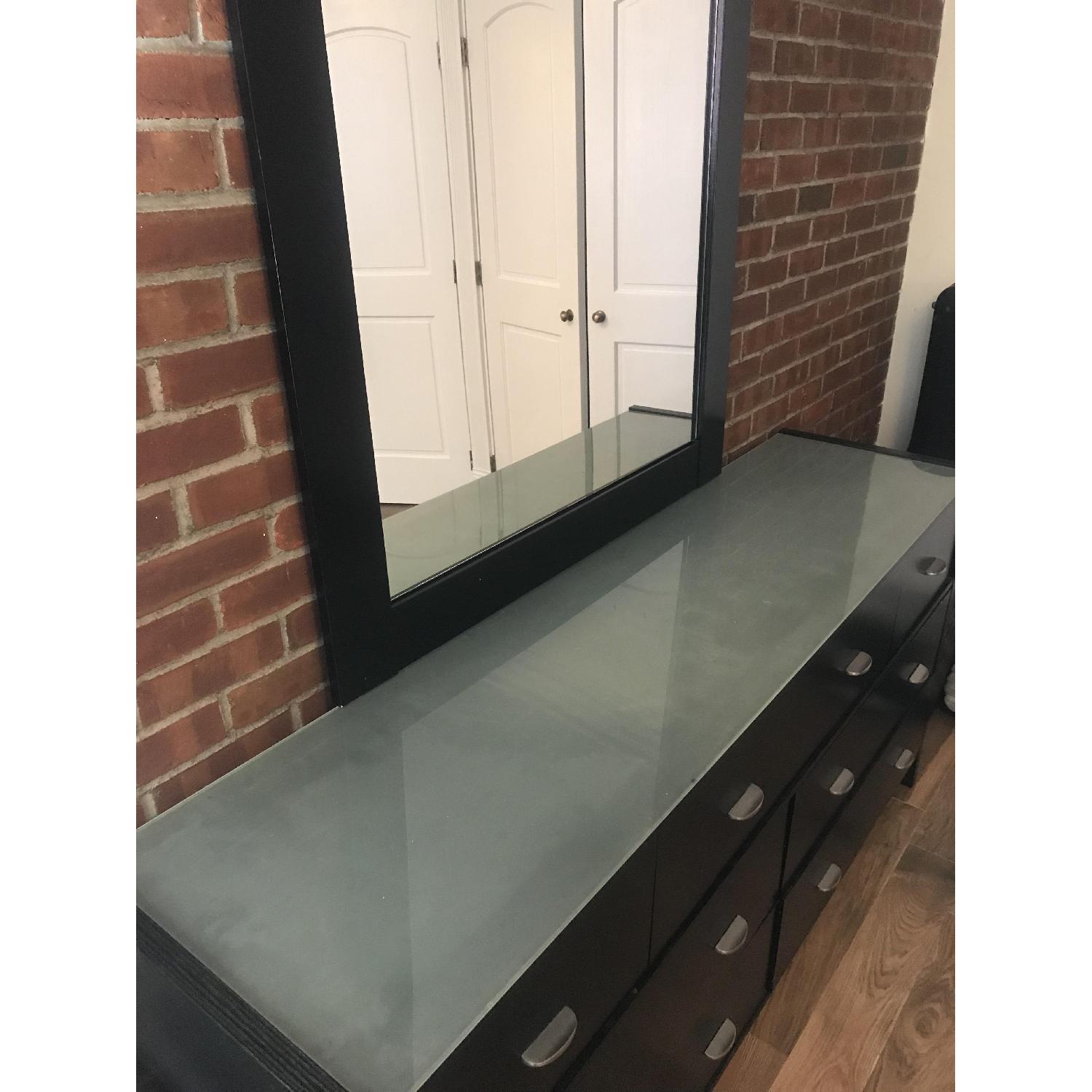 Bob's 7 Drawer Black Dresser w/ Mirror - image-2