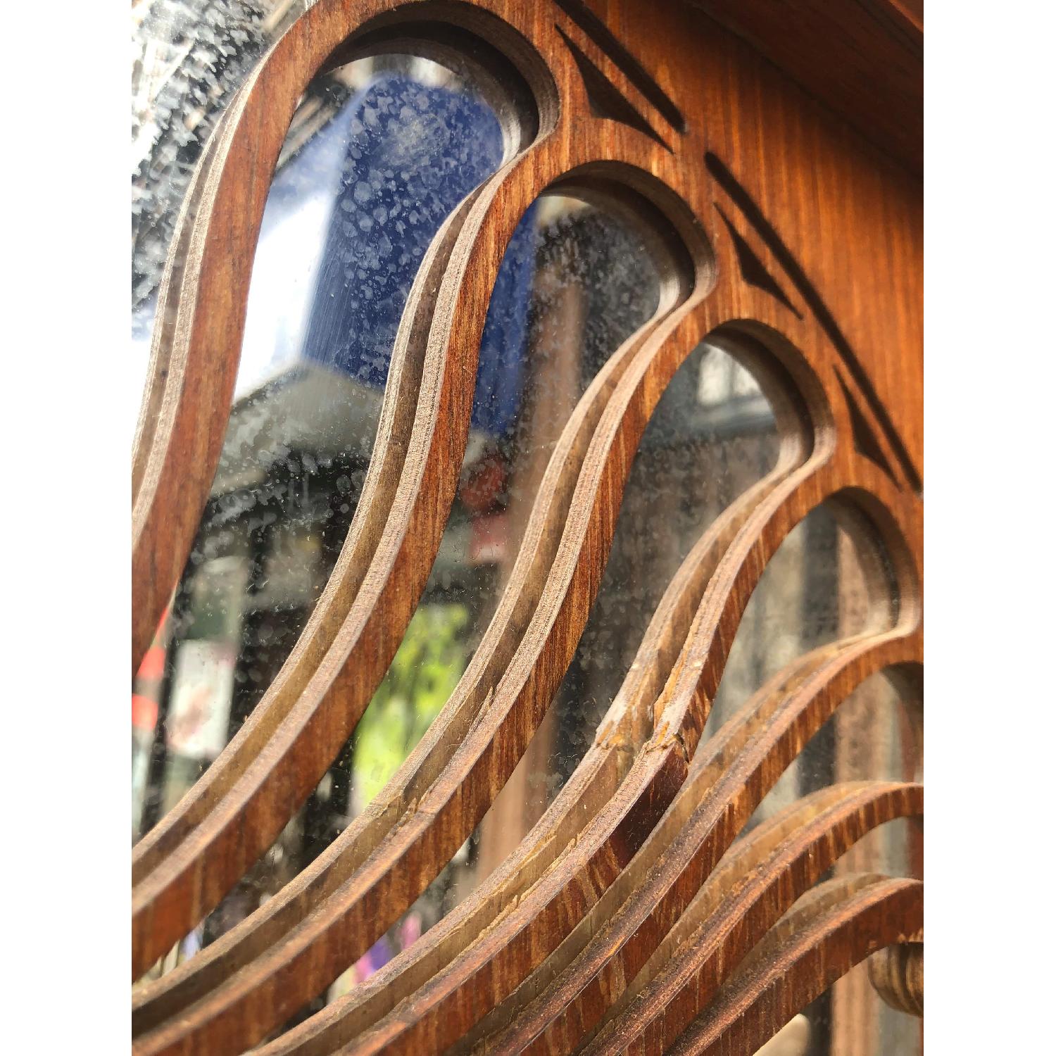 Pulaski Hall Tree w/ Mirror, Marble Table & Brass Hooks - image-11