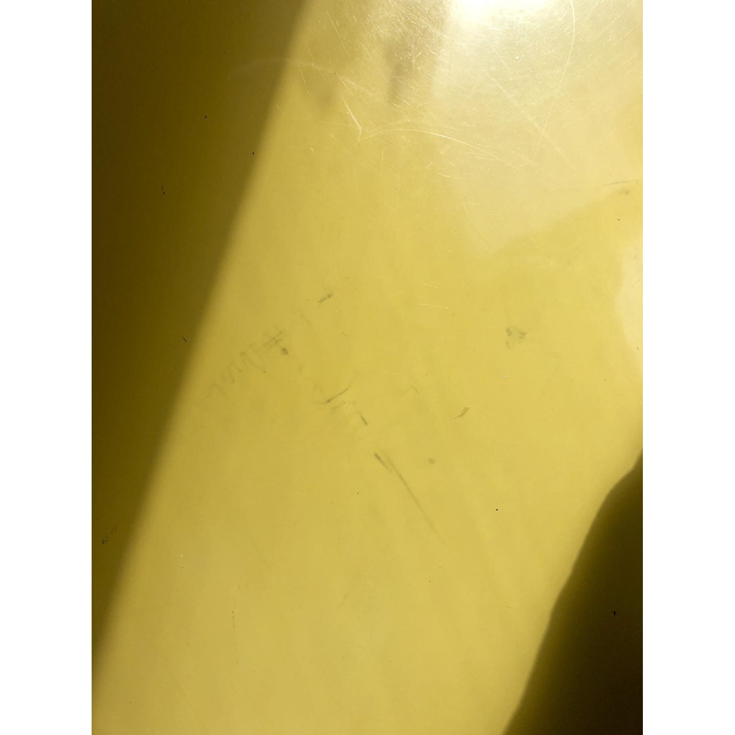 West Elm Round Tripod Table in Yellow Lacquer - image-6