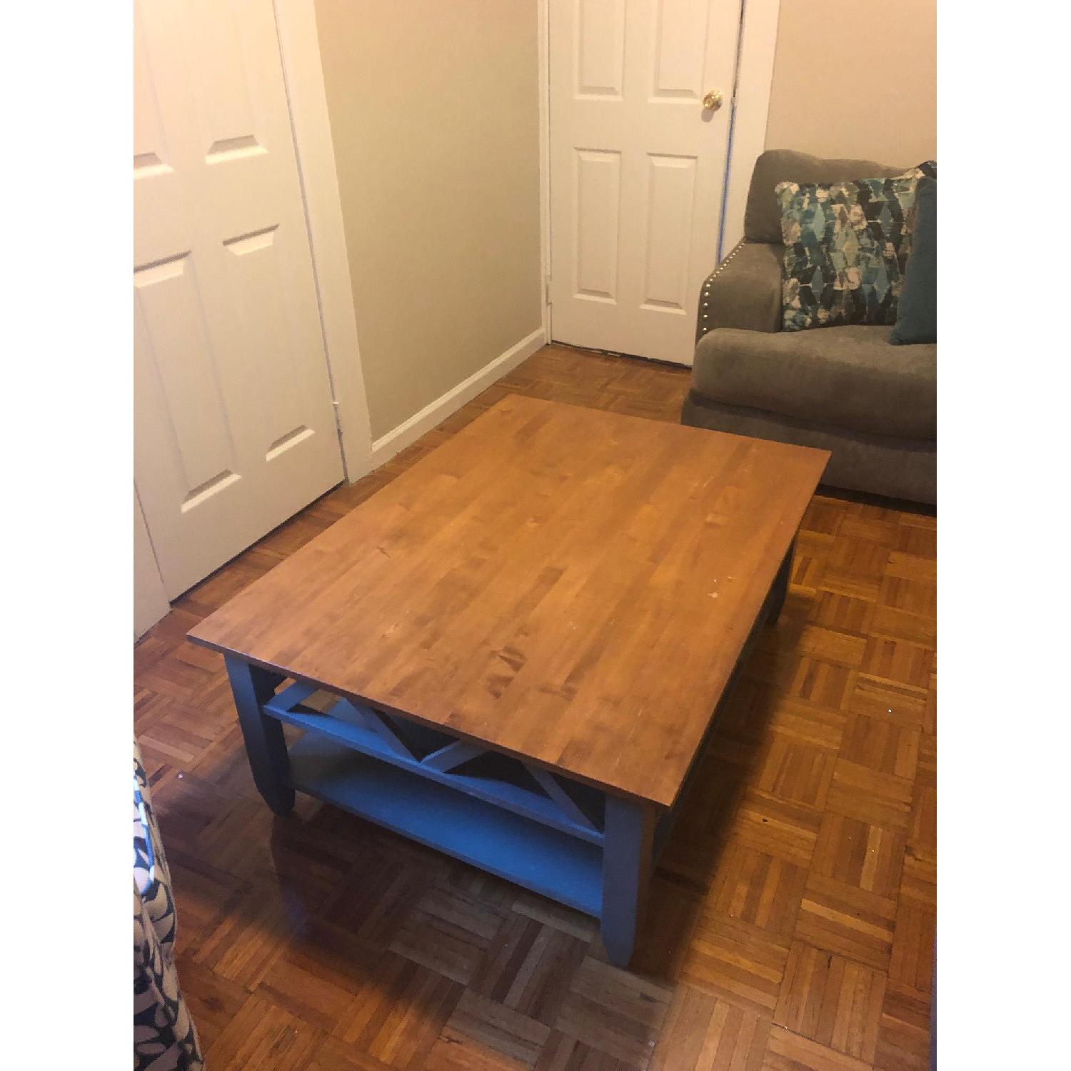 Ethan Allen Wood Coffee Table - image-1