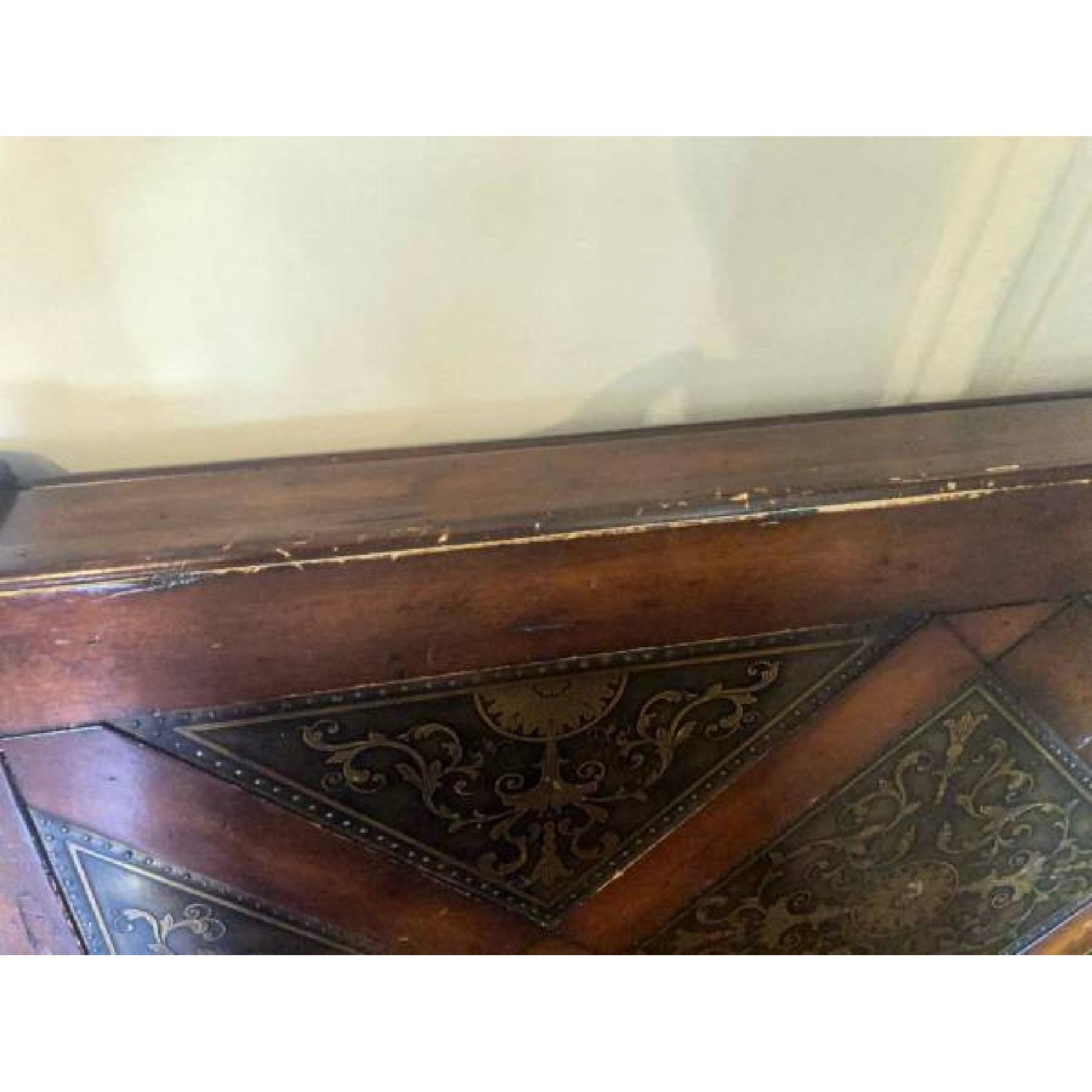 Metal Inlay Coffee Table in Cherry Wood - image-5