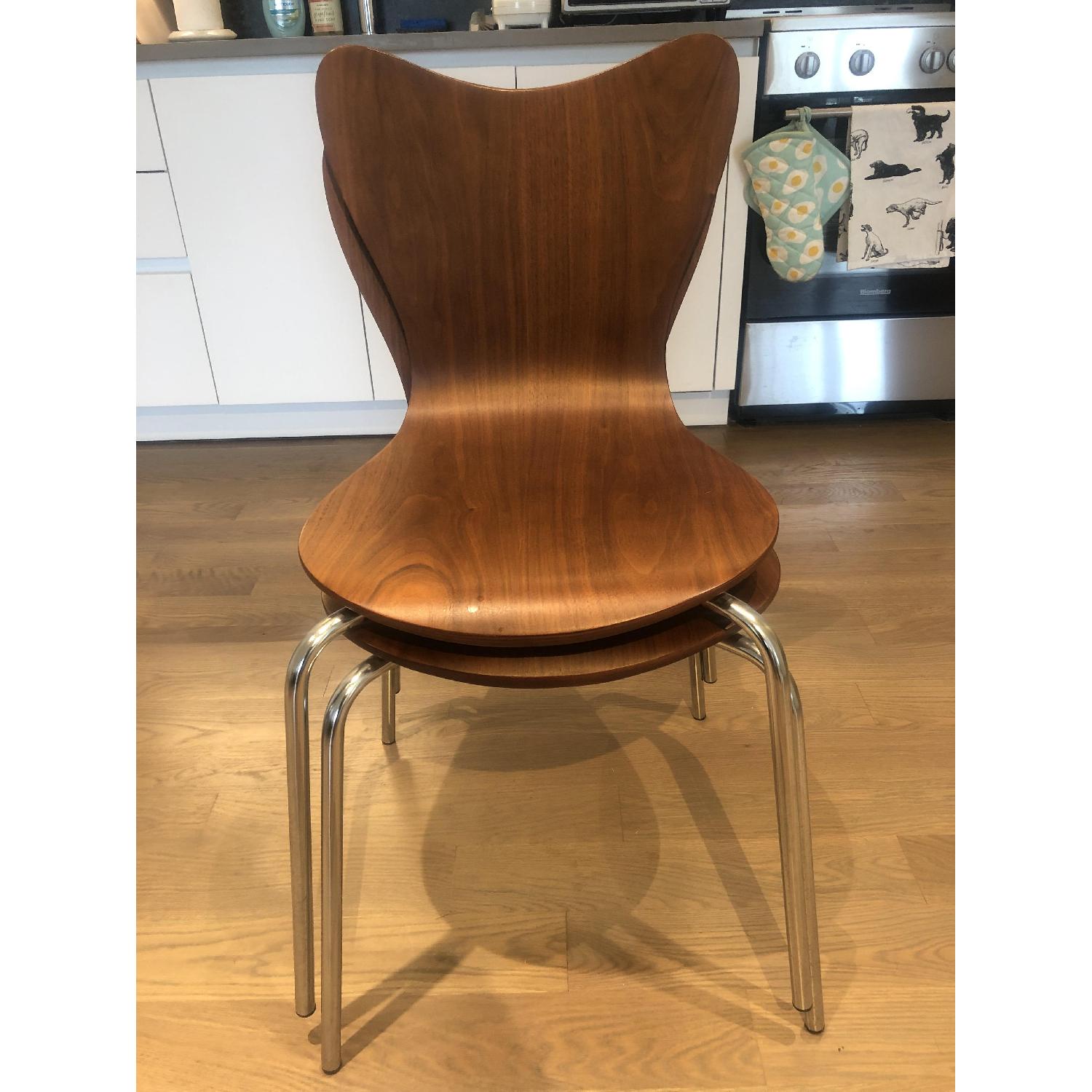 West Elm Stackable Dining Chairs AptDeco