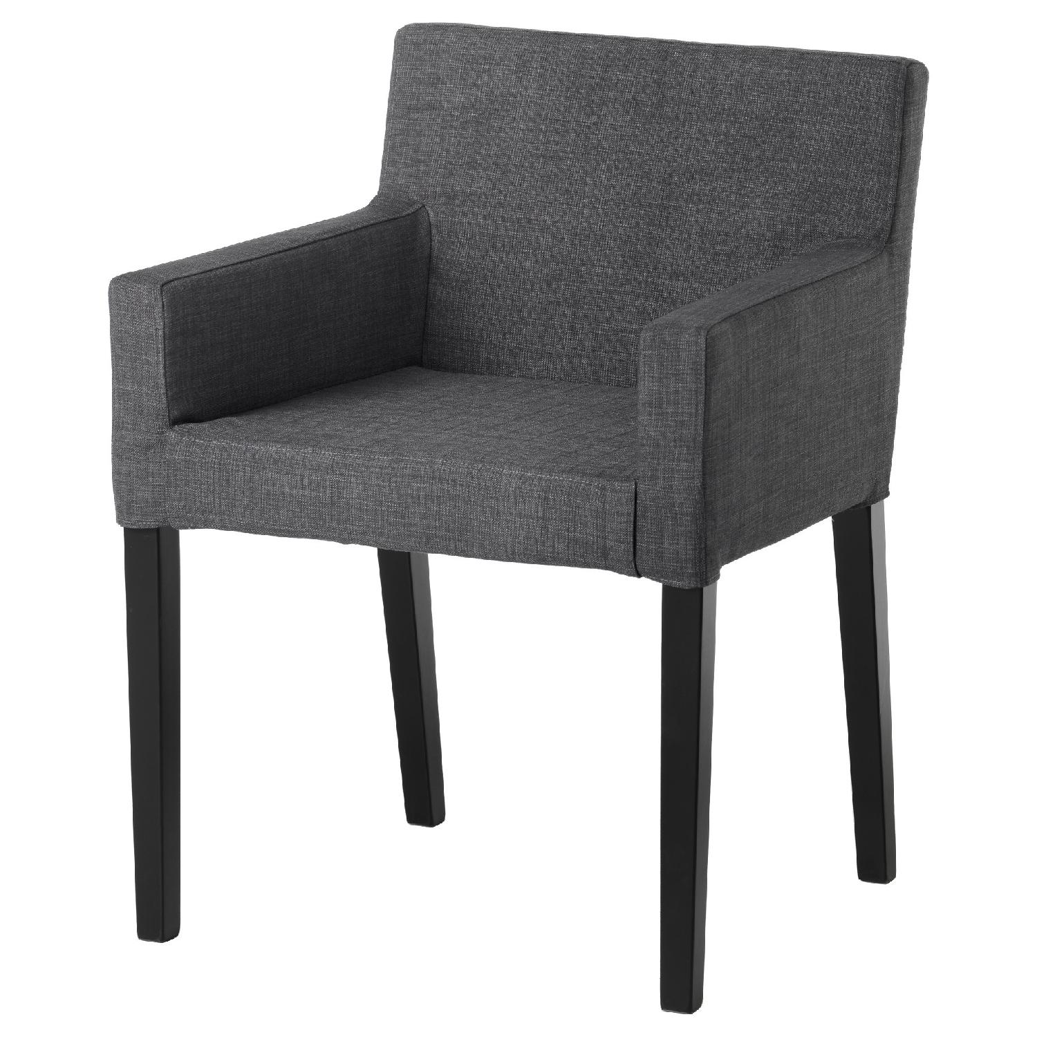 再値下げ【IKEA】Nils 1脚のみ Ikea Nils Grey & White Armchairs - AptDeco