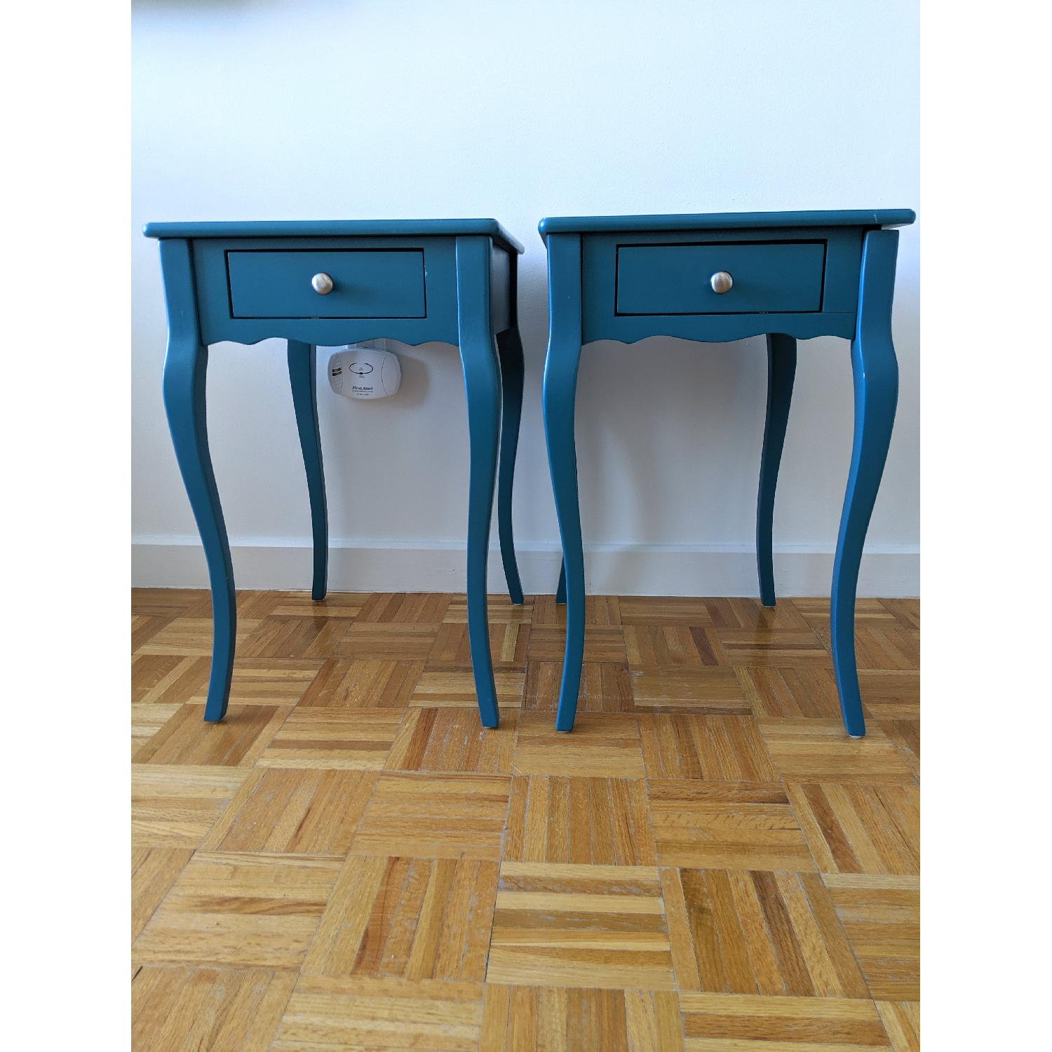 InspireQ Shemar Teal Accent Tables - image-2