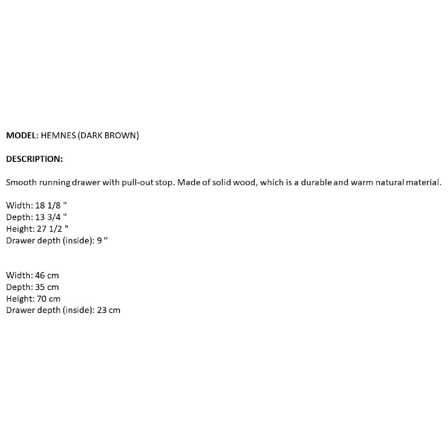 Ikea Hemnes Nightstand - image-1