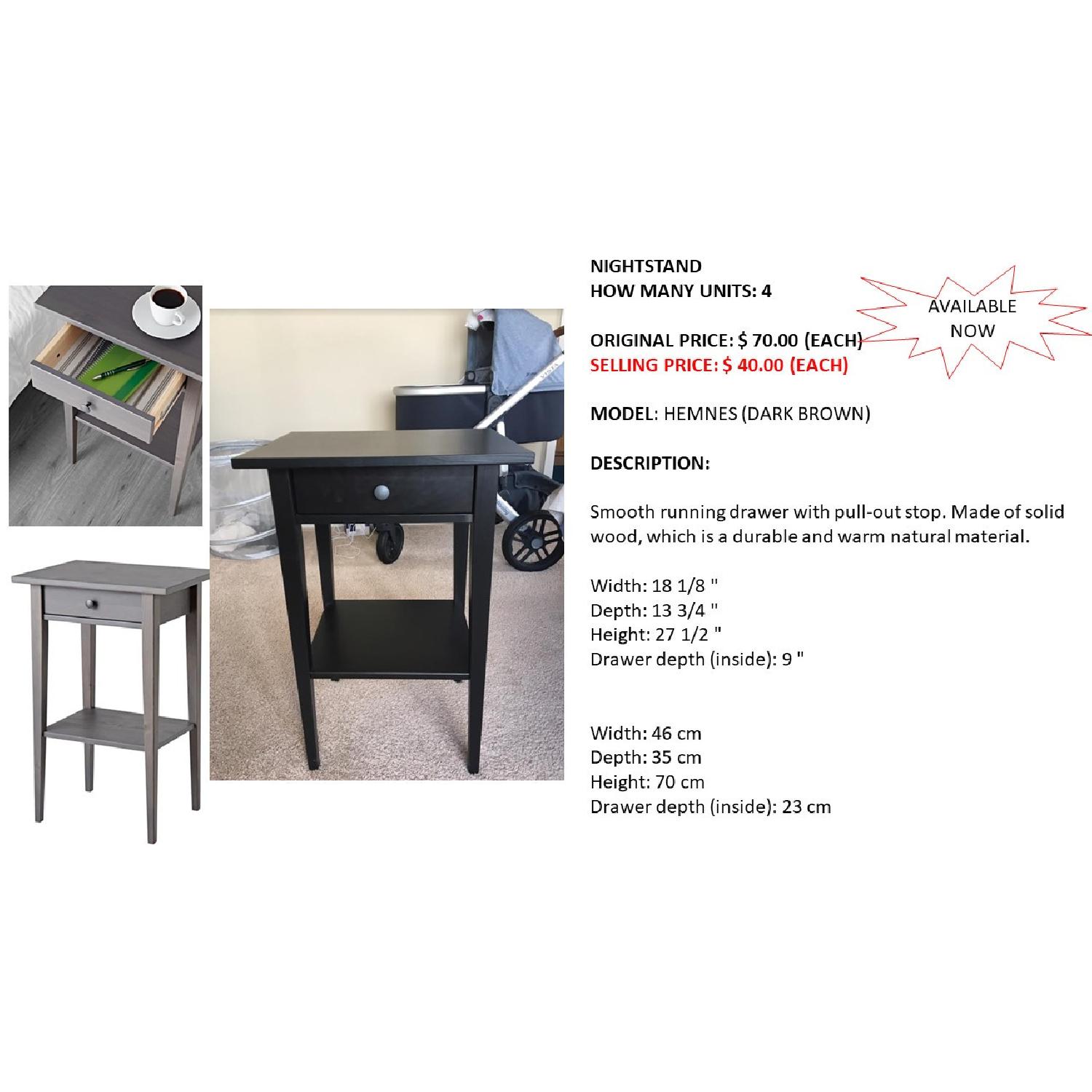 Ikea Hemnes Nightstand - image-4