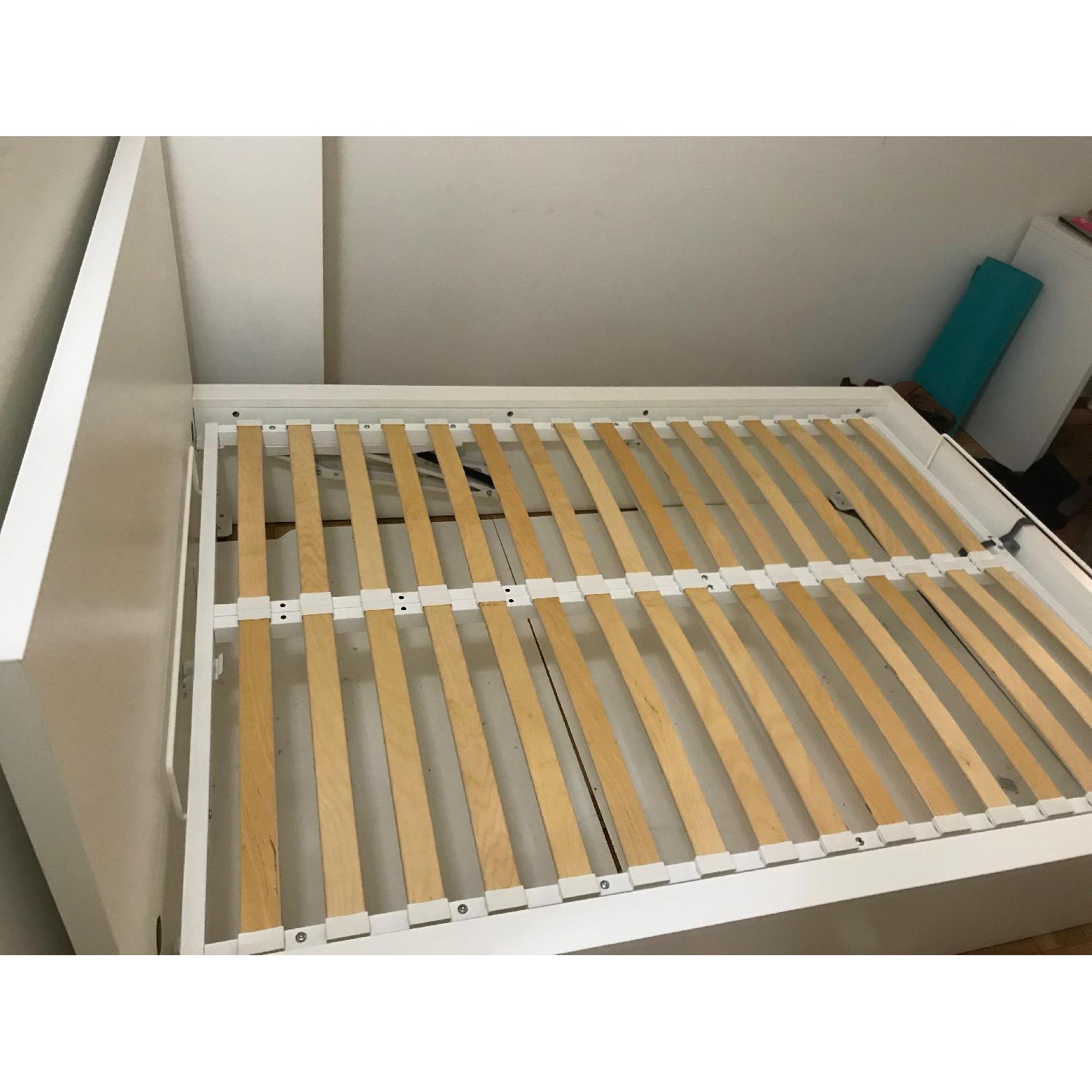 Ikea Malm White Storage Bed - image-2
