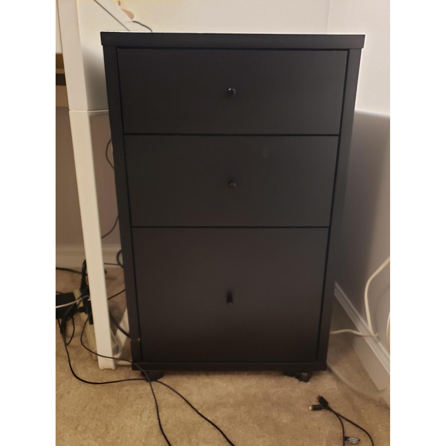 Room & Board Black File Cabinet - image-1