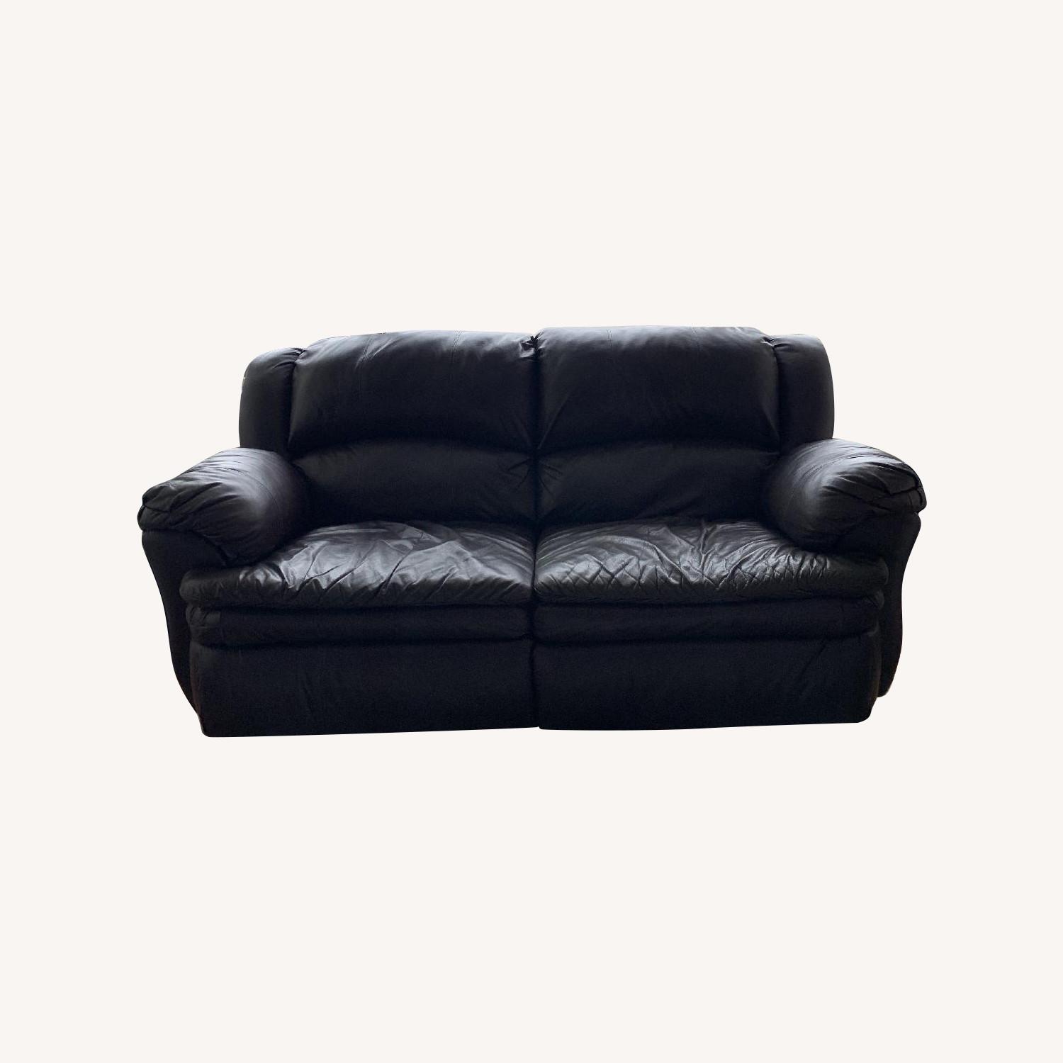 Fabrique Par Brown Leather Recliner Sofa - image-0