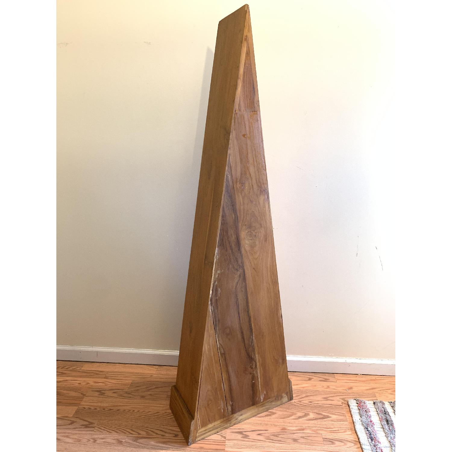 Tall Triangular Wooden Chest of 7 Drawers - image-8