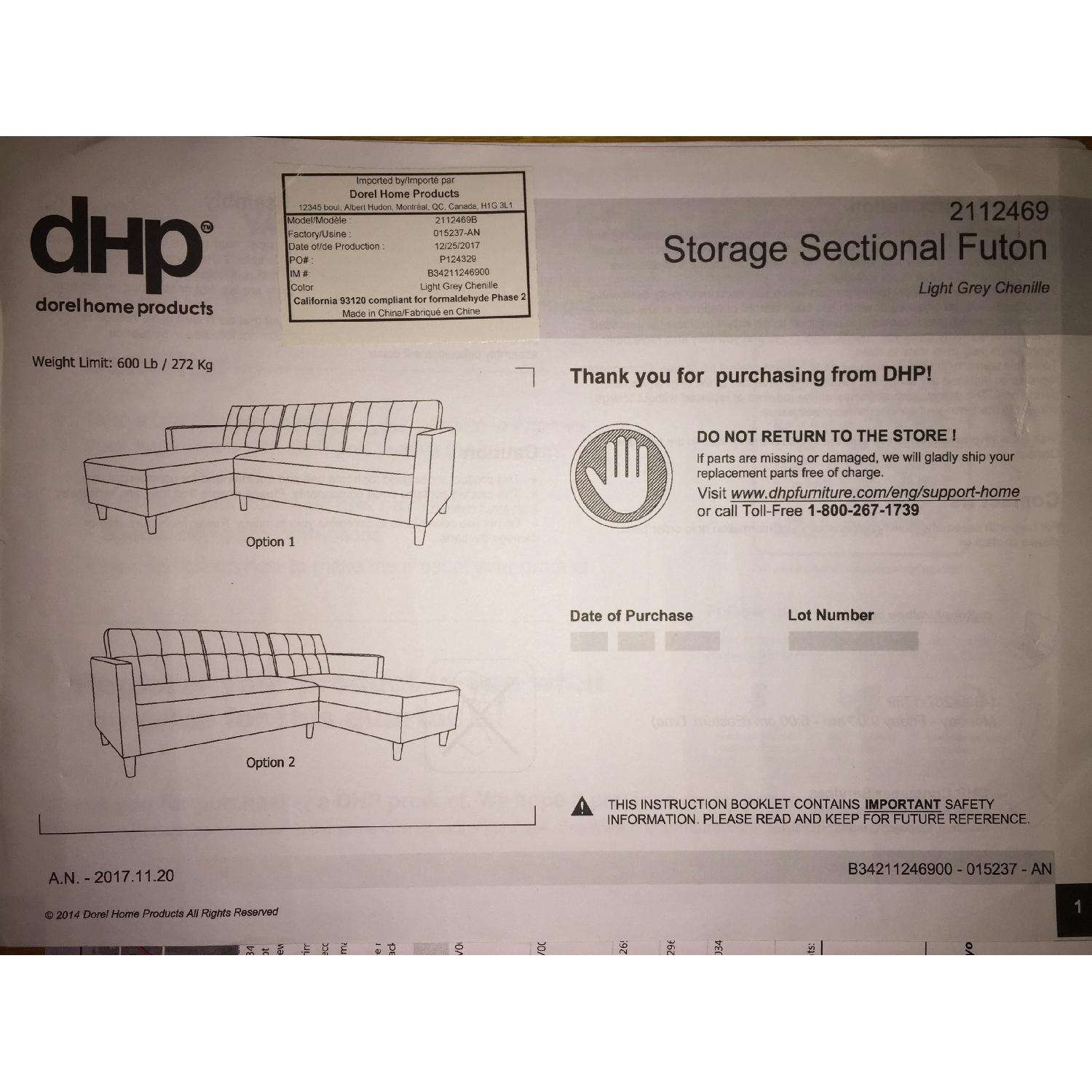 Zipcode Design Hephzibah Sleeper Sectional Sofa - image-5