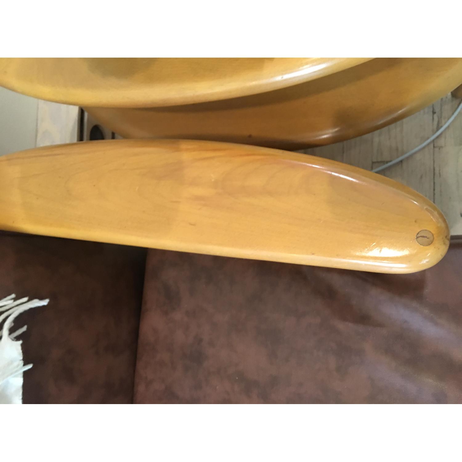 Heywood Wakefield Brown Leather Sofa AptDeco