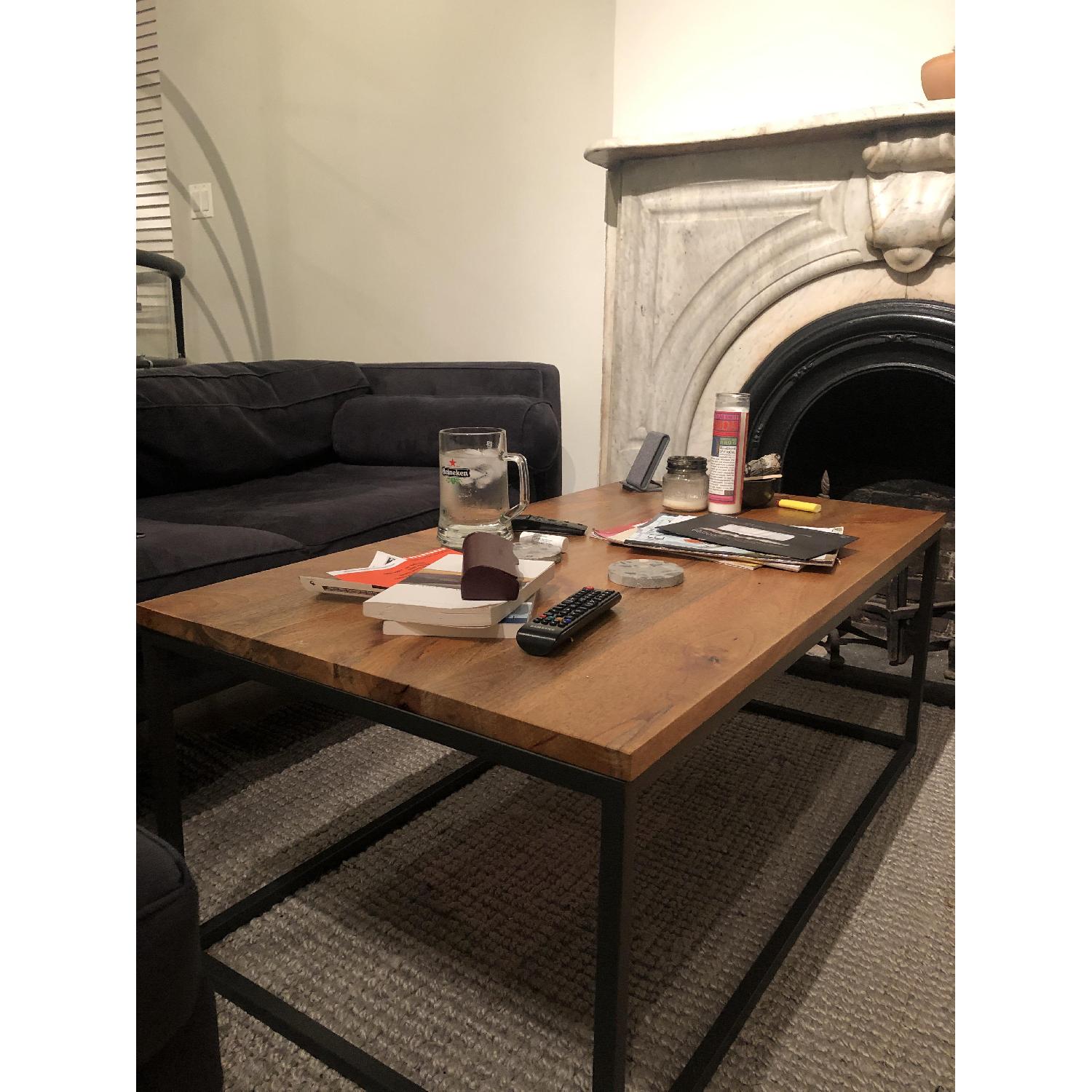 West Elm Streamline Coffee Table in Raw Mango - image-3