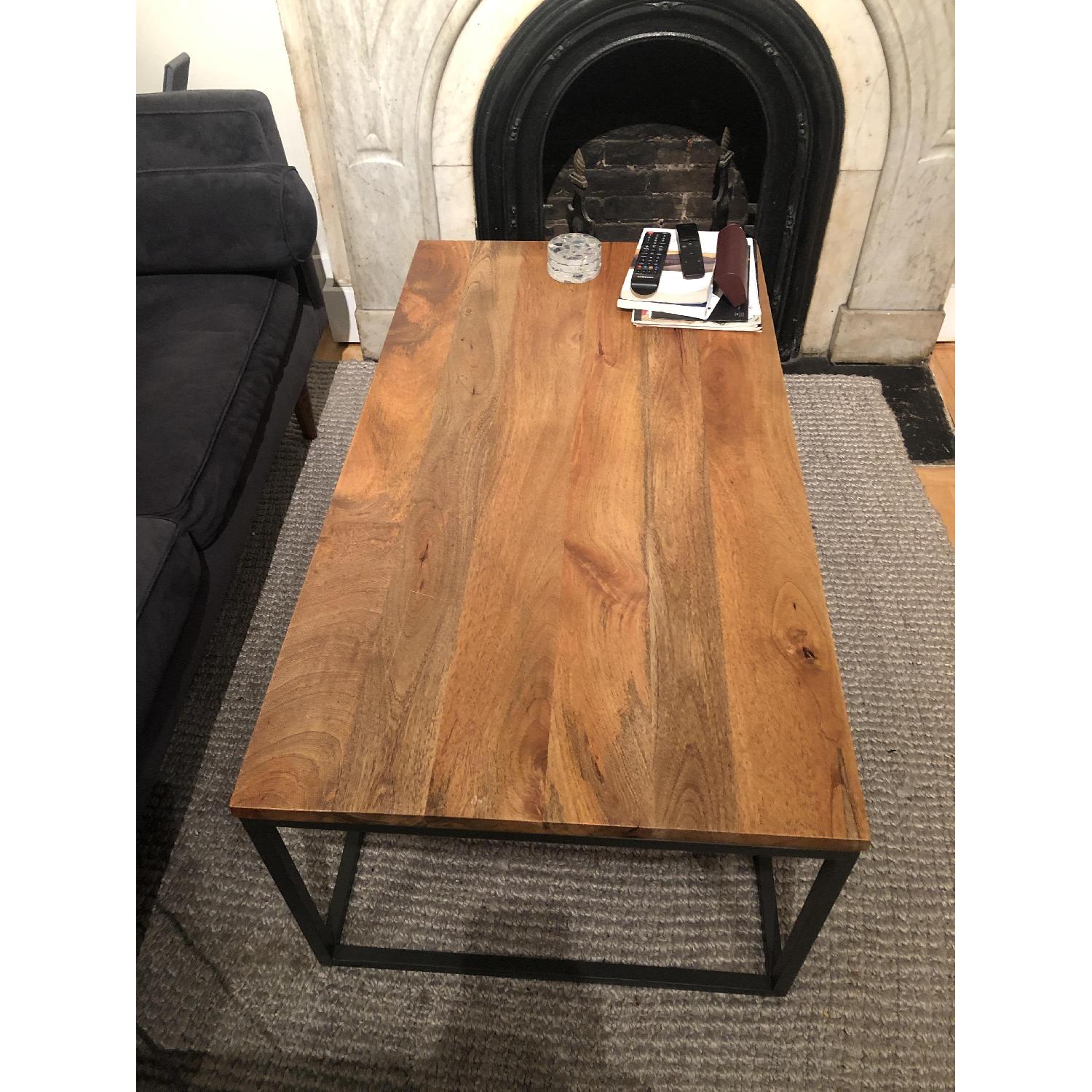 West Elm Streamline Coffee Table in Raw Mango - image-6