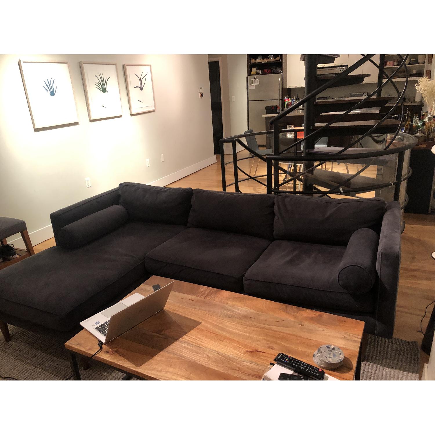West Elm Monroe Mid-Century 2-Piece Sectional Sofa - image-5