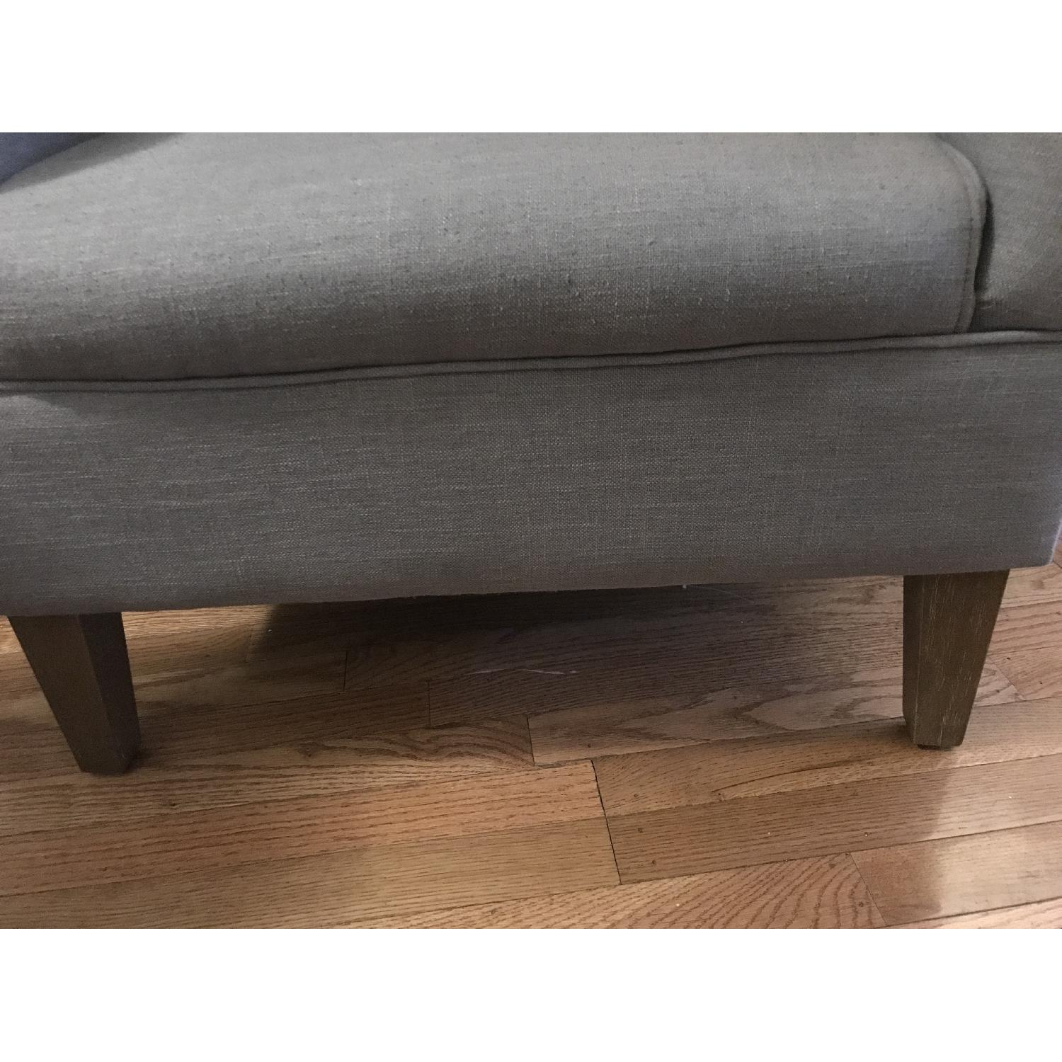 Grey Tufted Arm Chair - image-4