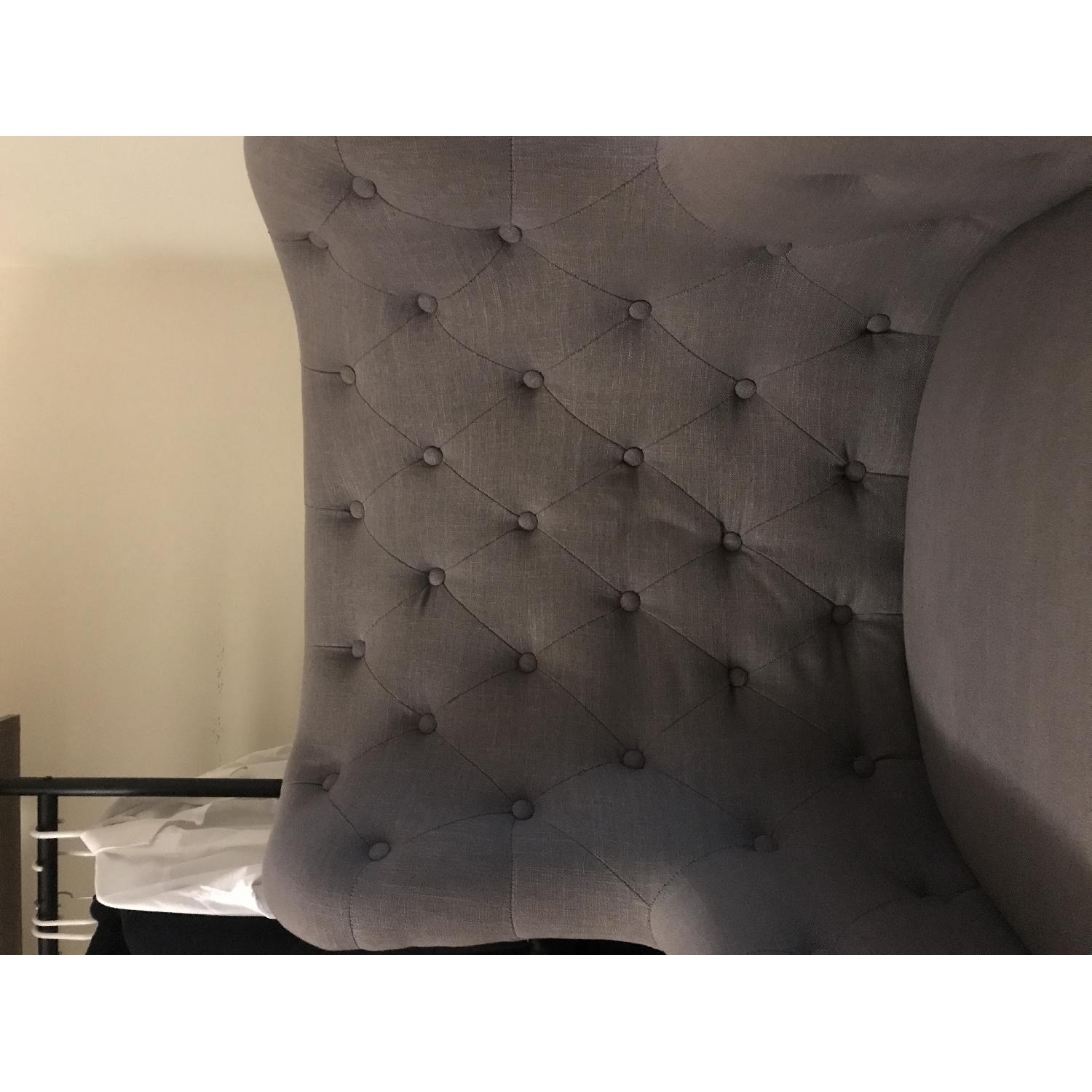 Grey Tufted Arm Chair - image-6
