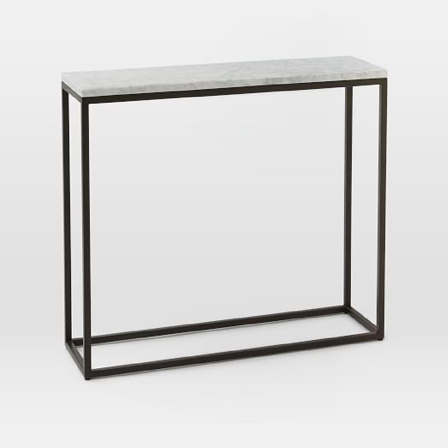 West Elm Box Frame Skinny Console Table - AptDeco