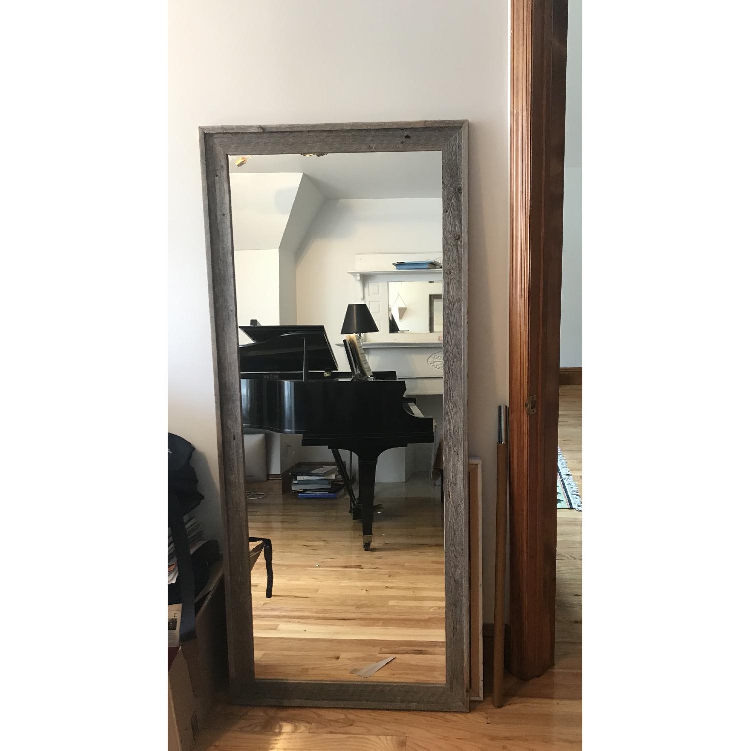 Grey Framed Mirror - image-1