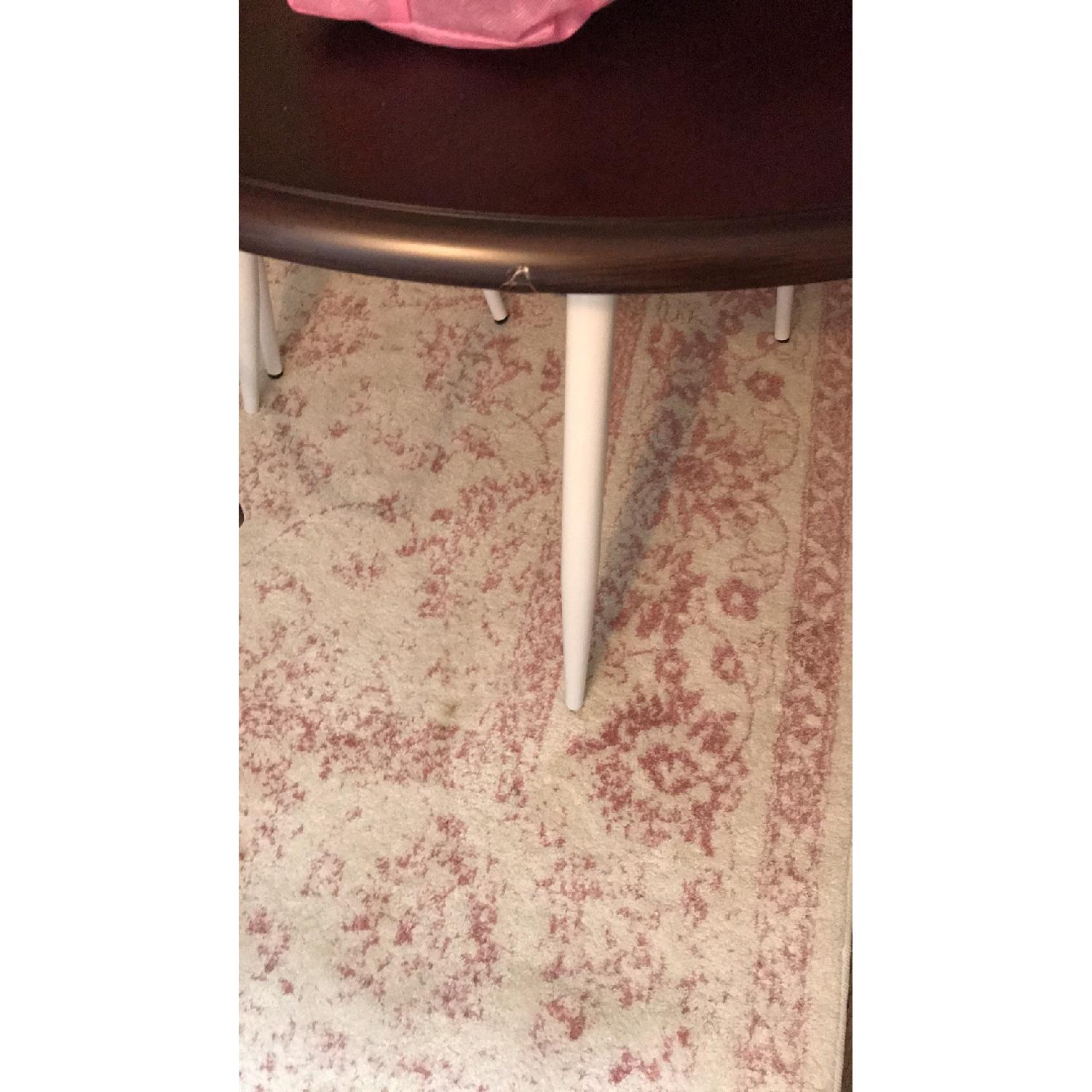 Target Wood & White Metal Dining Table w/ 2 Metal Chairs - image-4