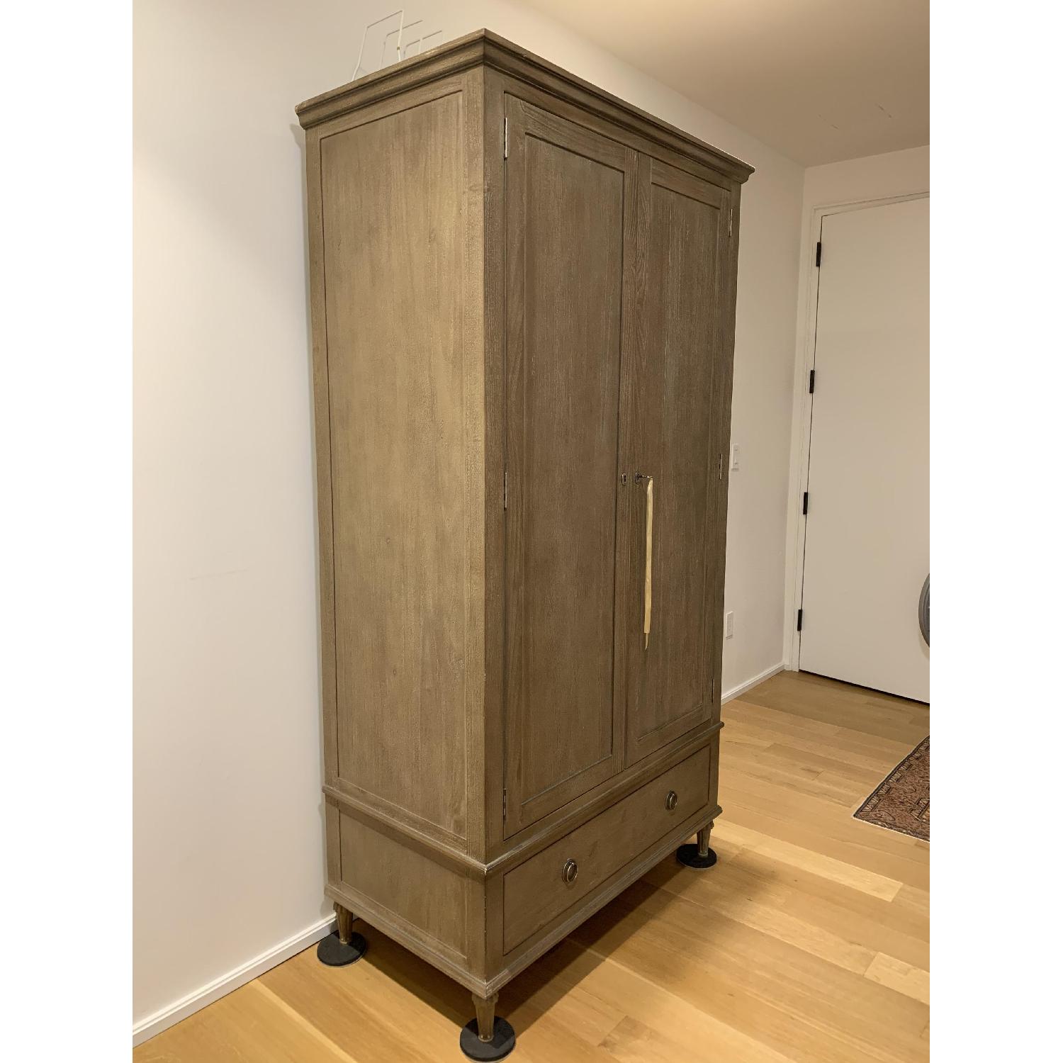 Restoration Hardware Maison Armoire in Antiqued Grey - image-2