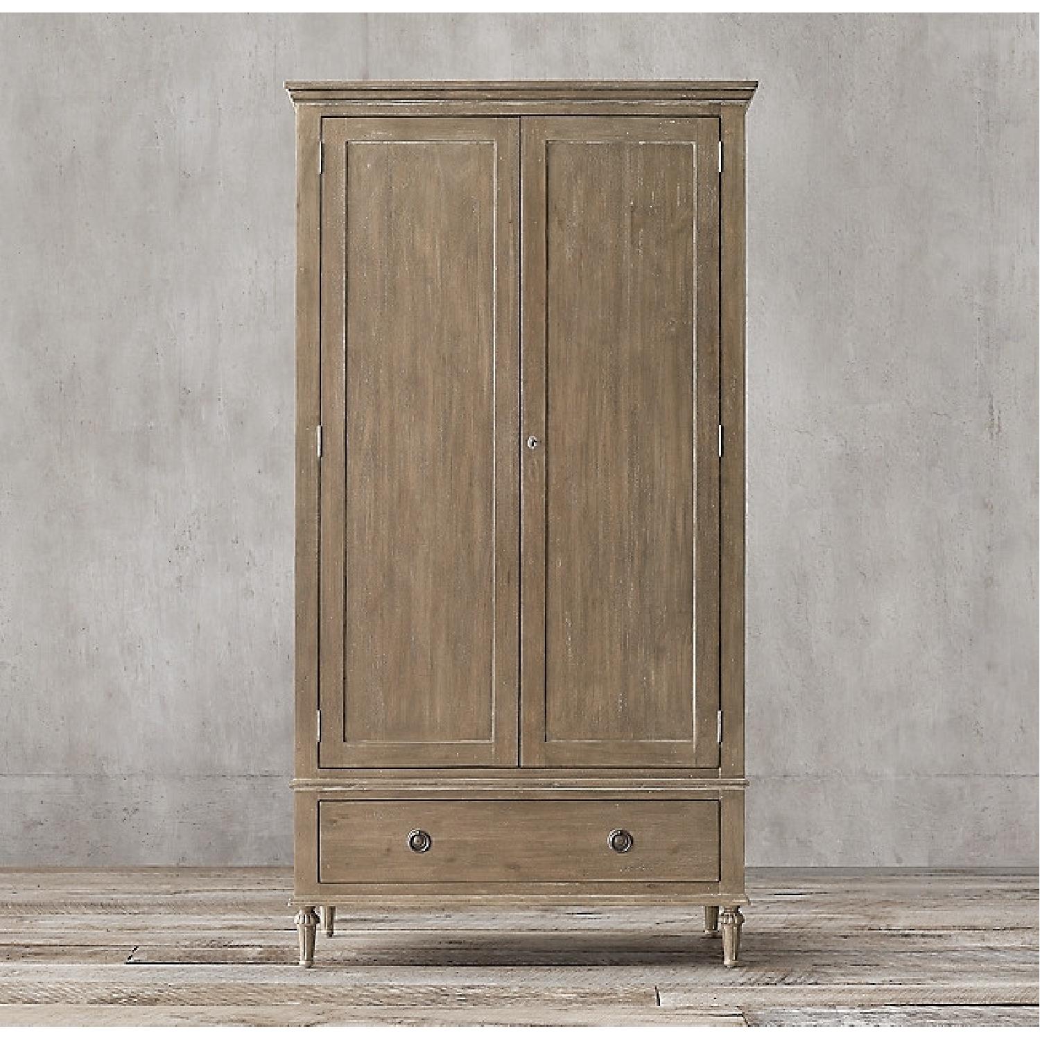 Restoration Hardware Maison Armoire in Antiqued Grey - image-5