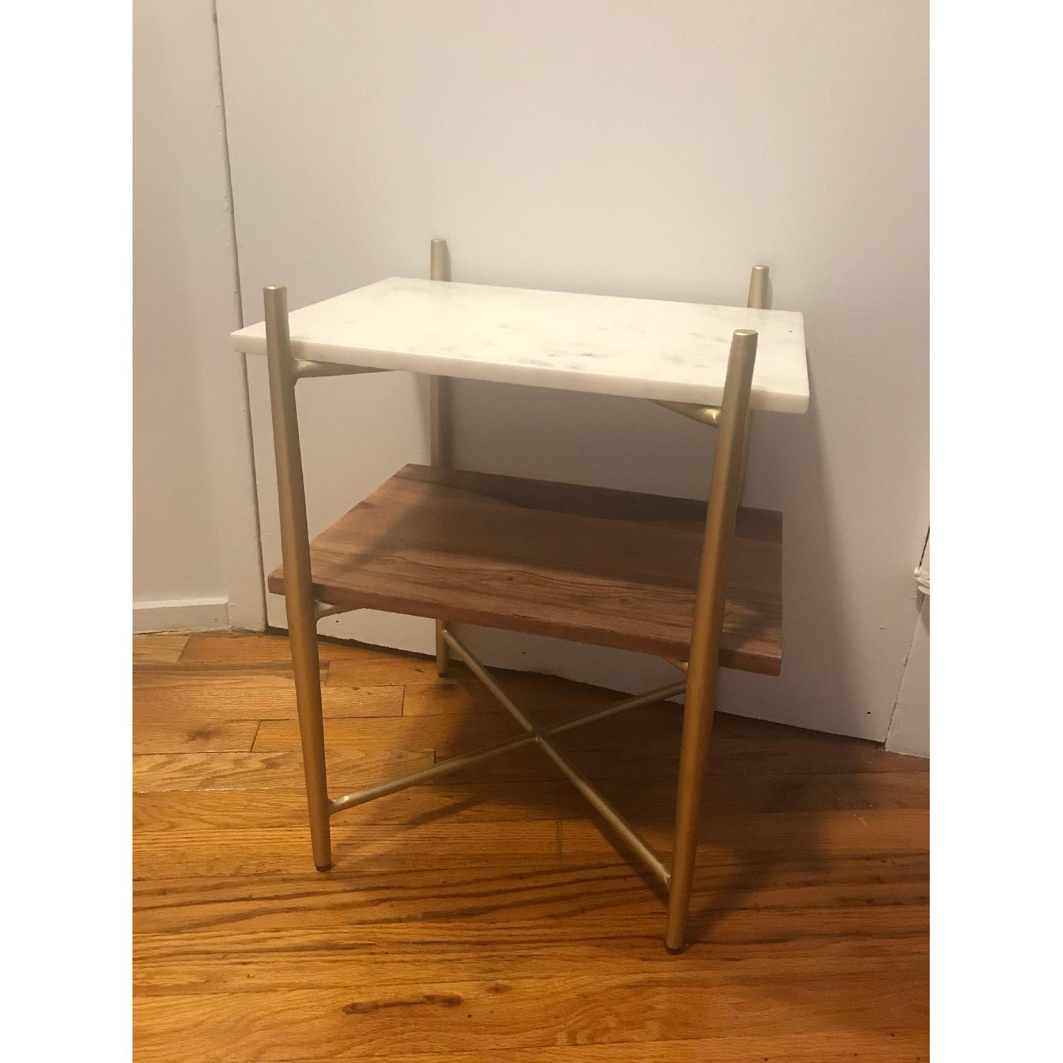 Swoon Kacie Marble & Mango Wood Beside Table - image-1