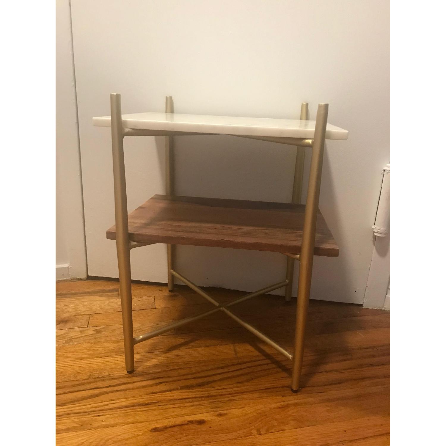 Swoon Kacie Marble & Mango Wood Beside Table - image-2