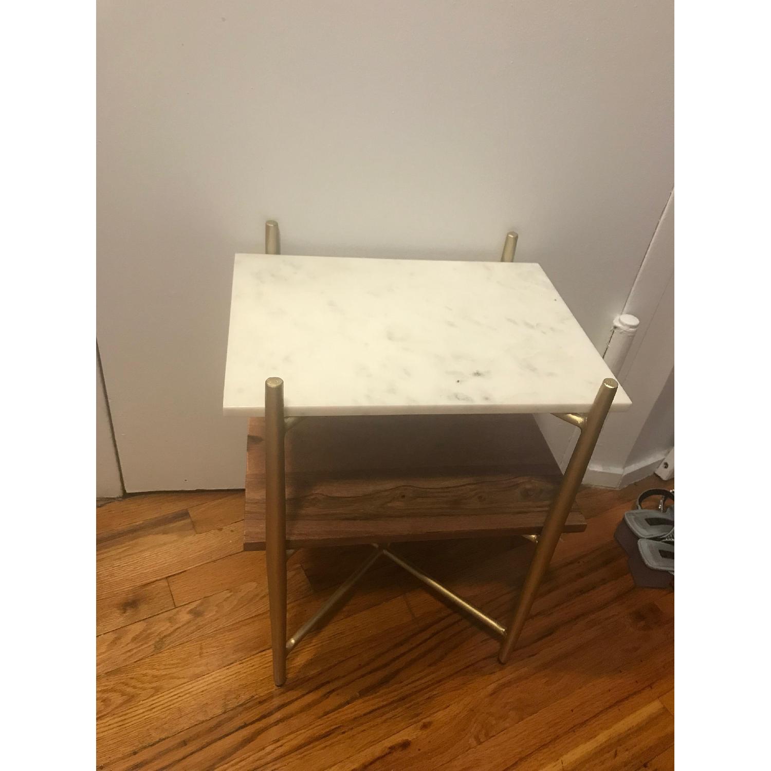 Swoon Kacie Marble & Mango Wood Beside Table - image-3