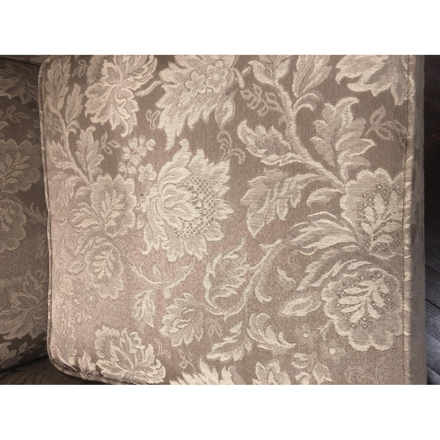 Antique Upholstered Sofa + Matching Chair - image-5