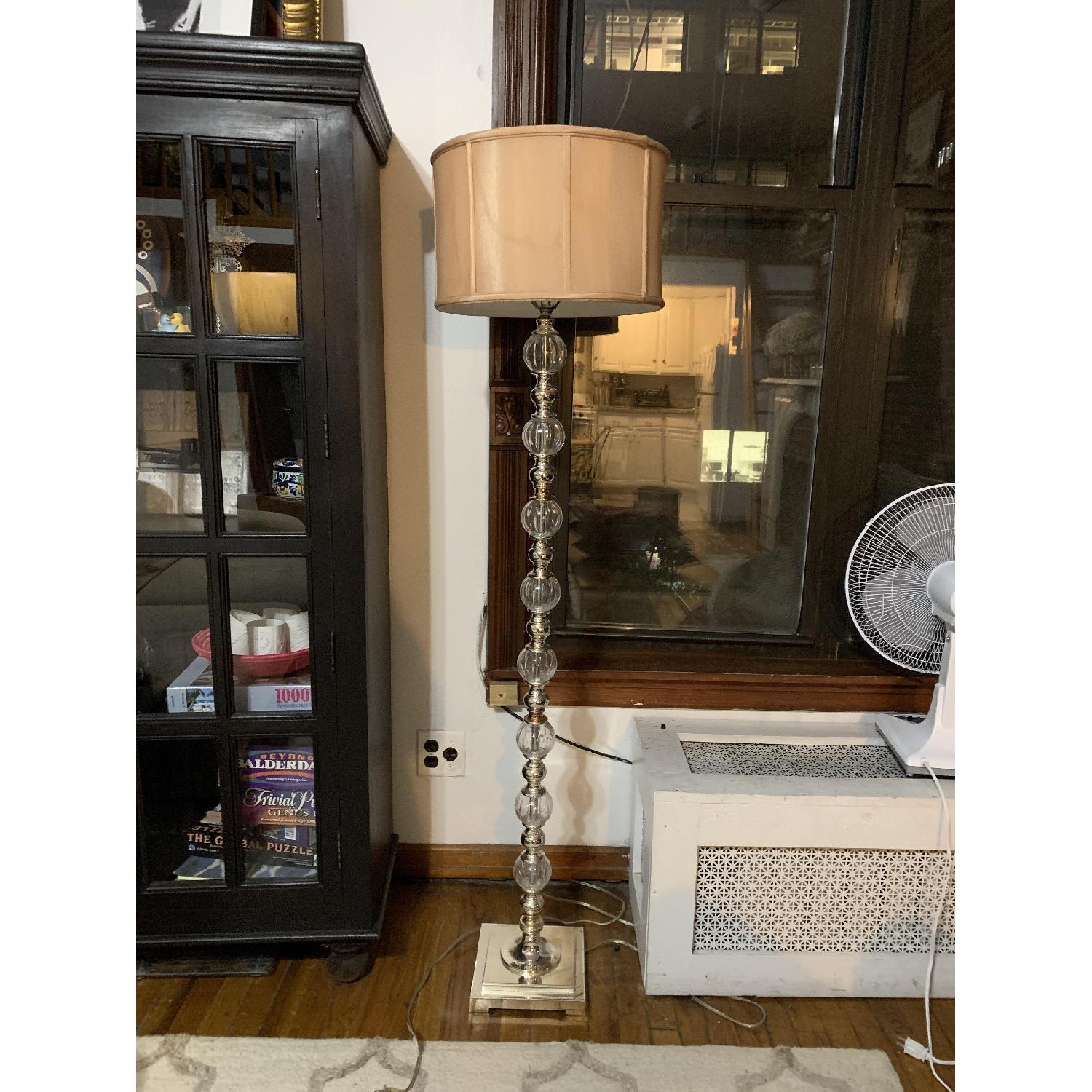 Z Gallerie Glass Floor Lamp - image-1