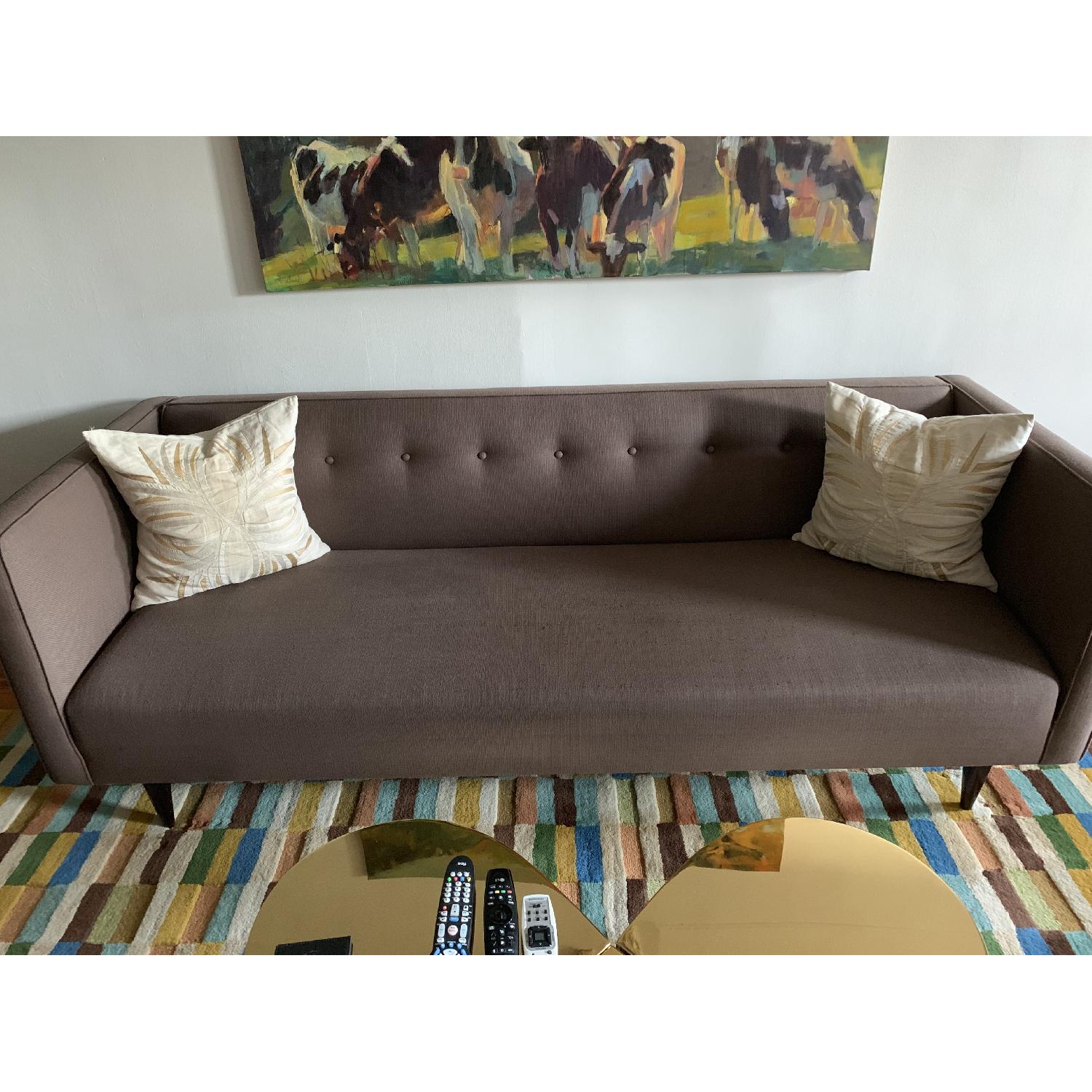 Room & Board Espresso Brown Sofa - image-1