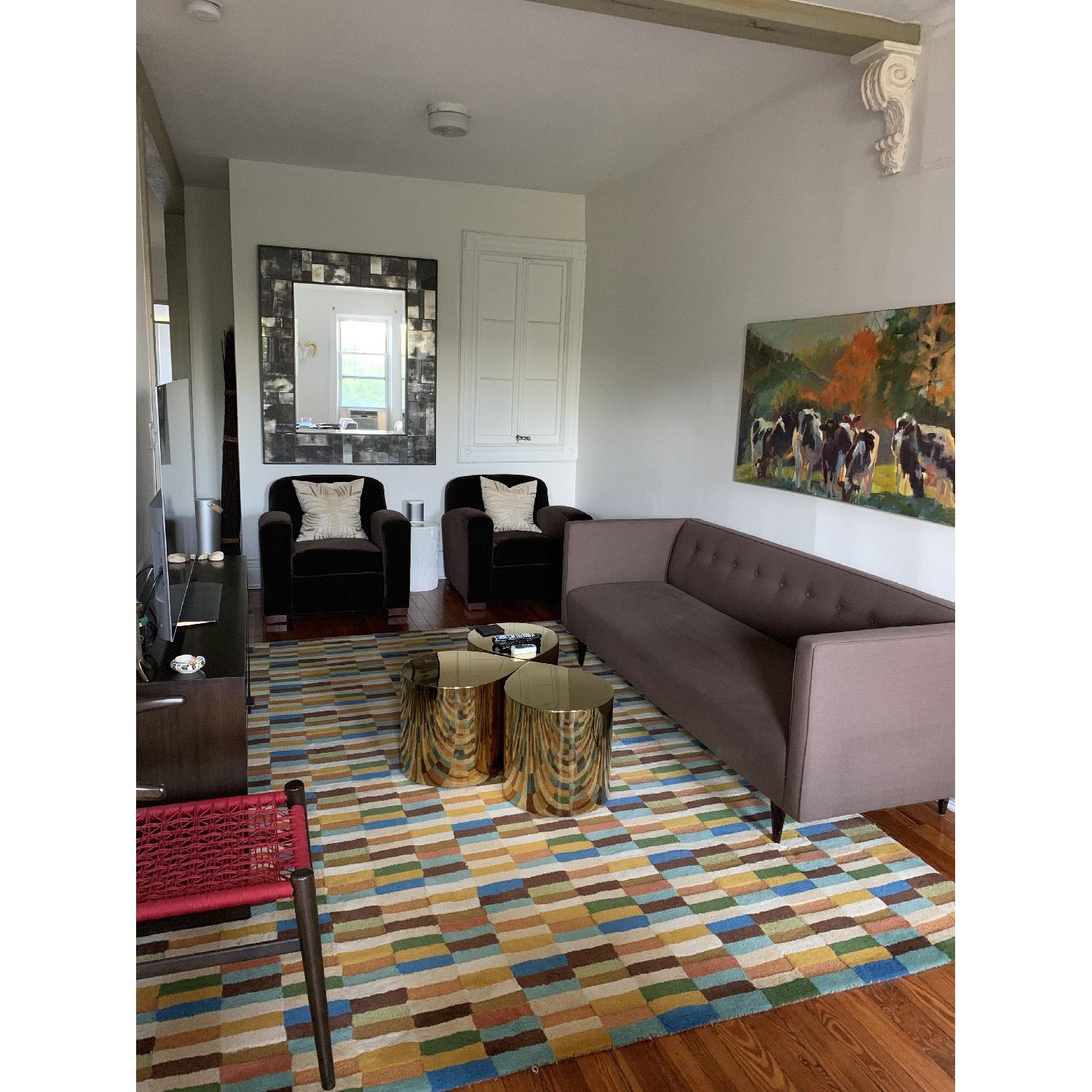 Room & Board Espresso Brown Sofa - image-2