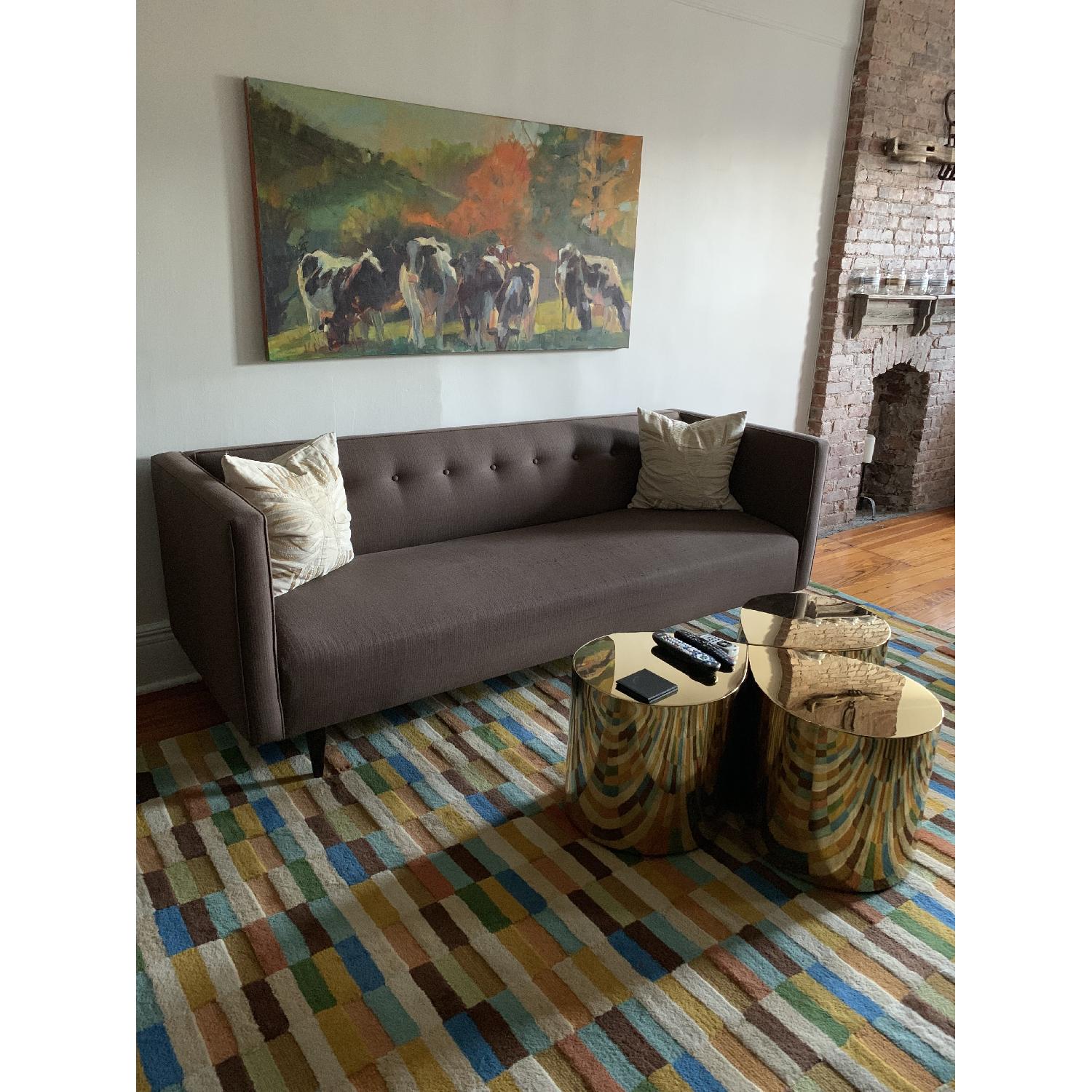 Room & Board Espresso Brown Sofa - image-8