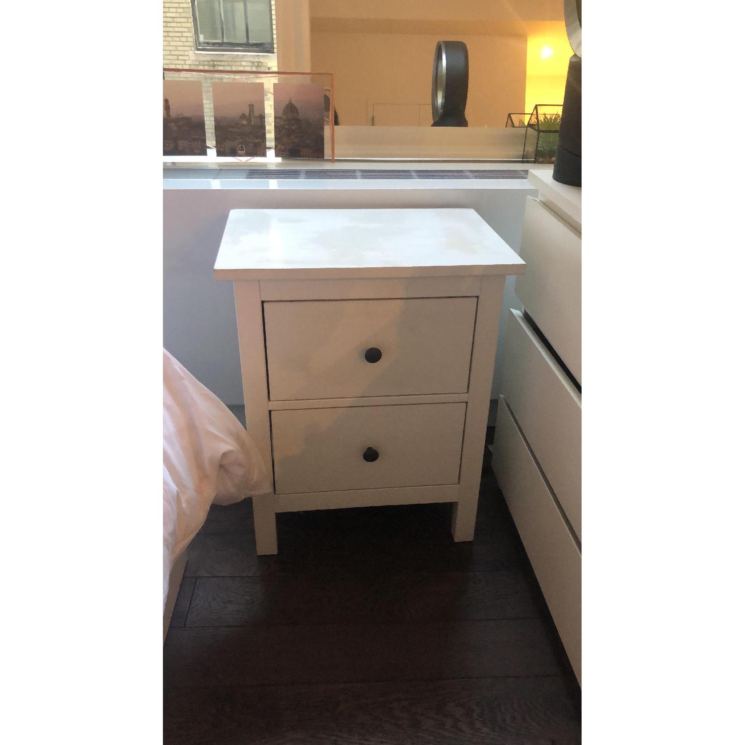 Ikea Hemnes White 2 Drawer Chests Nightstands Aptdeco