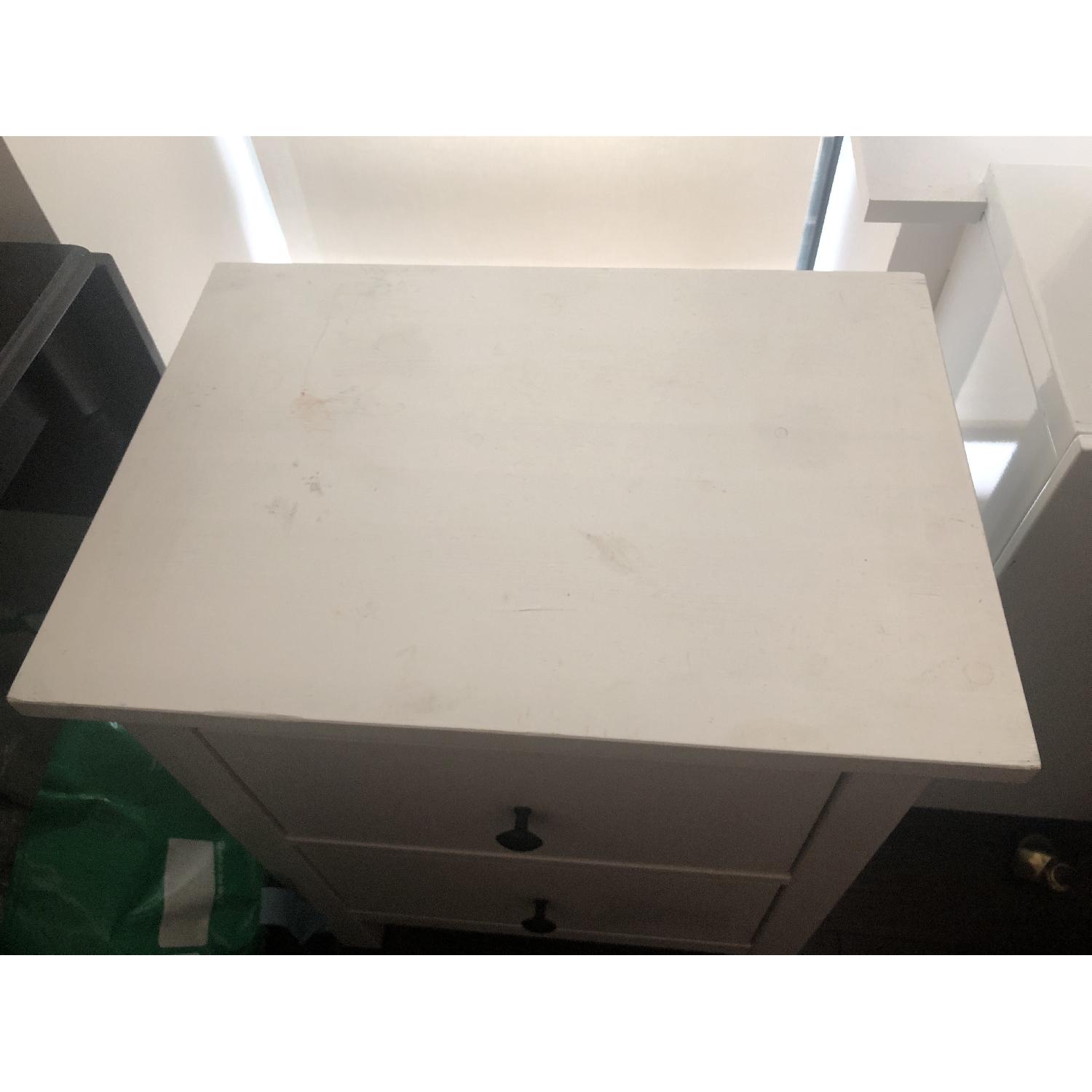 Ikea Hemnes White 2 Drawer Chests Nightstands Aptdeco