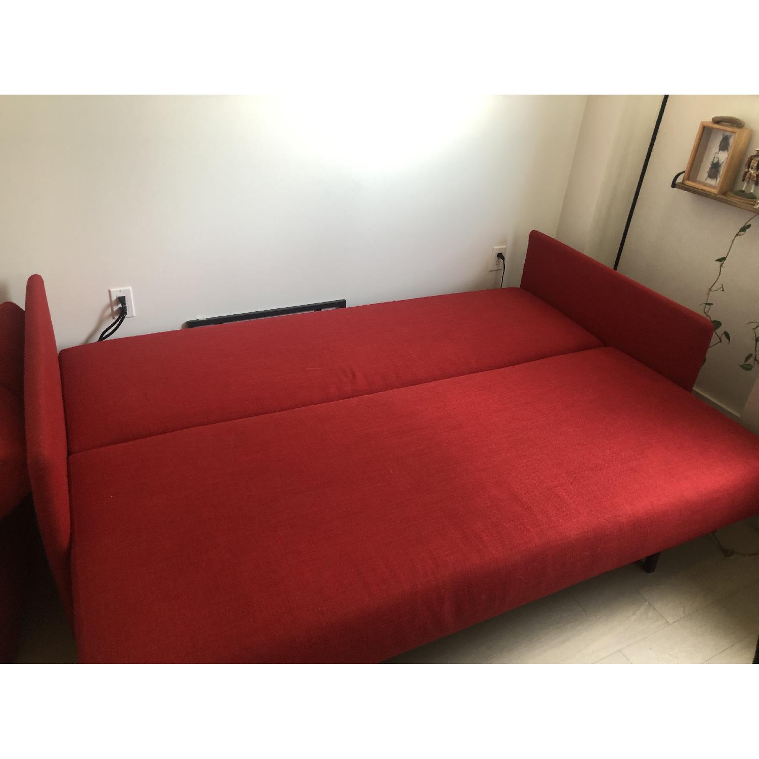 CB2 Tandom Red Sleeper Sofa - image-2