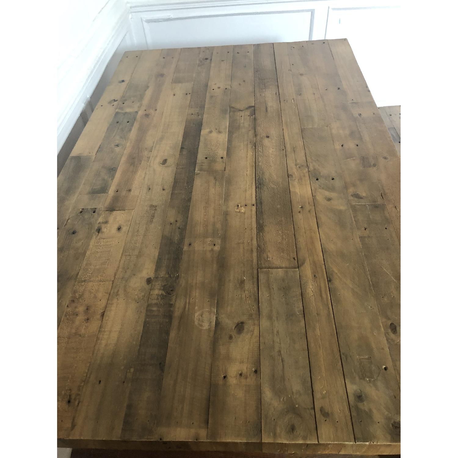 West Elm Reclaimed Pine Emmerson Dining Table w/ 1 Bench - image-3