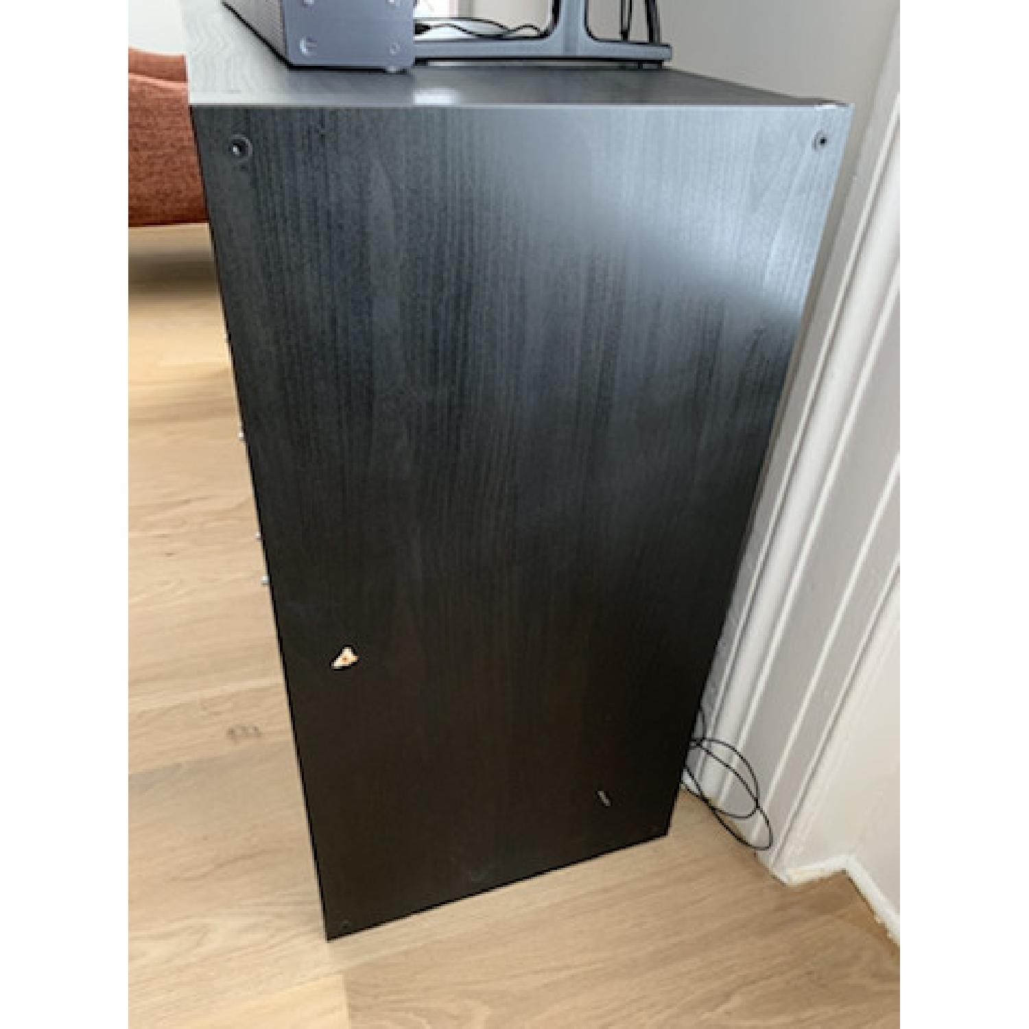 Ikea Kallax Black-Brown Shelf Unit w/ 4 Inserts - image-4