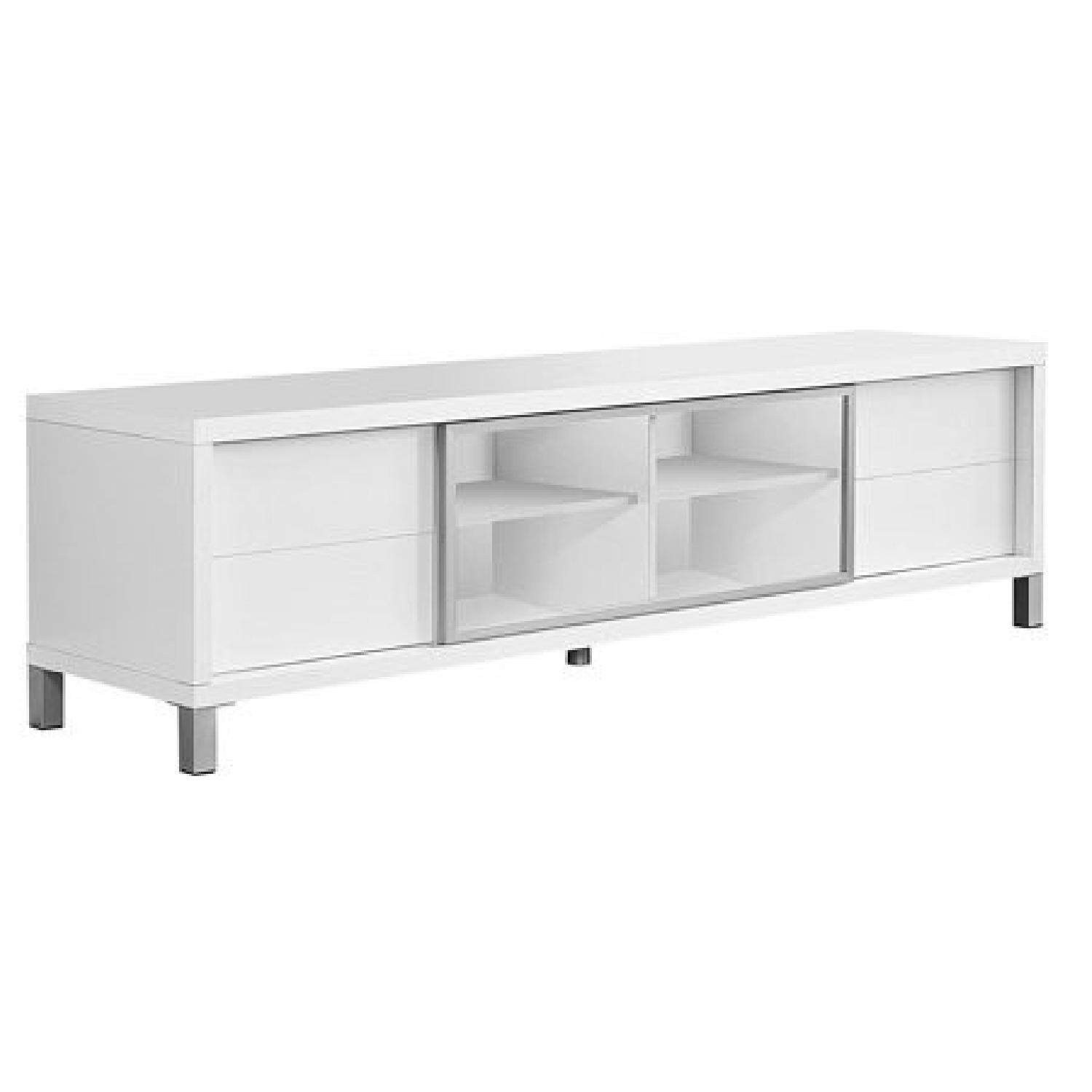 Raymour & Flanigan White TV Console - image-2