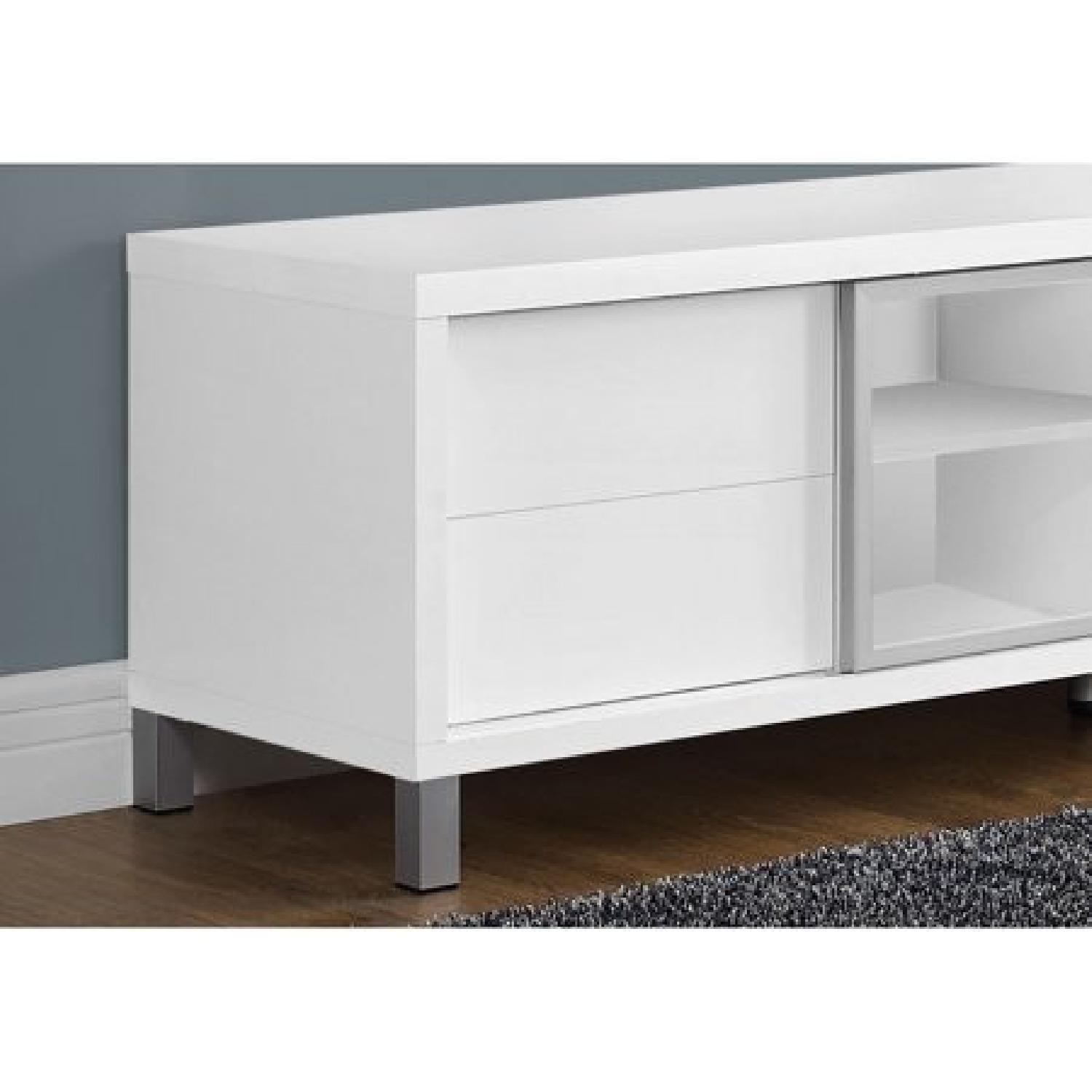 Raymour & Flanigan White TV Console AptDeco