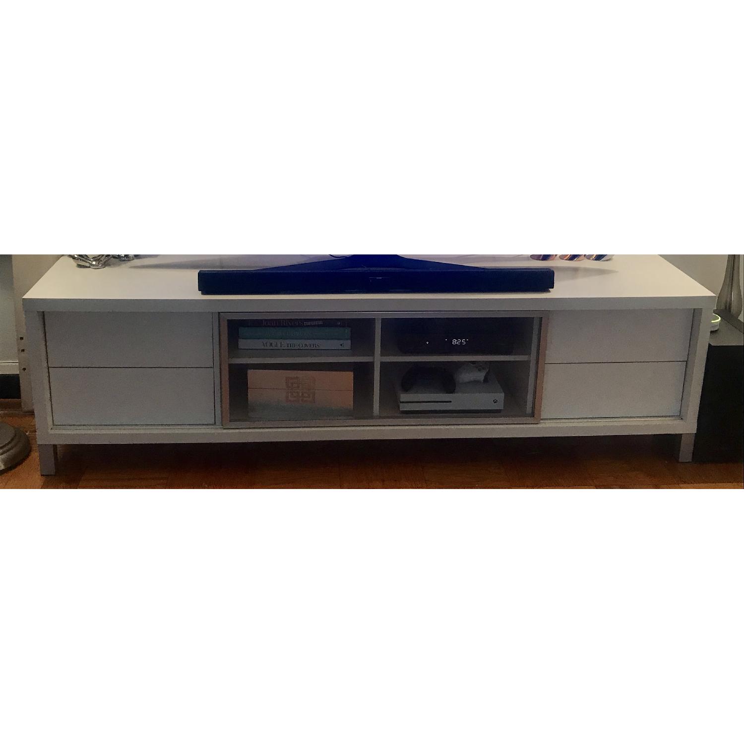 Raymour & Flanigan White TV Console AptDeco