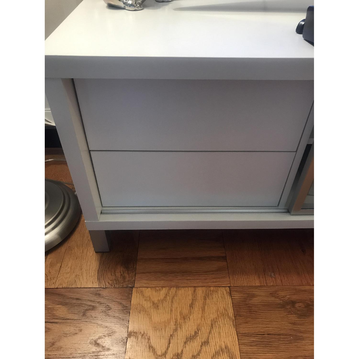 Raymour & Flanigan White TV Console - image-6