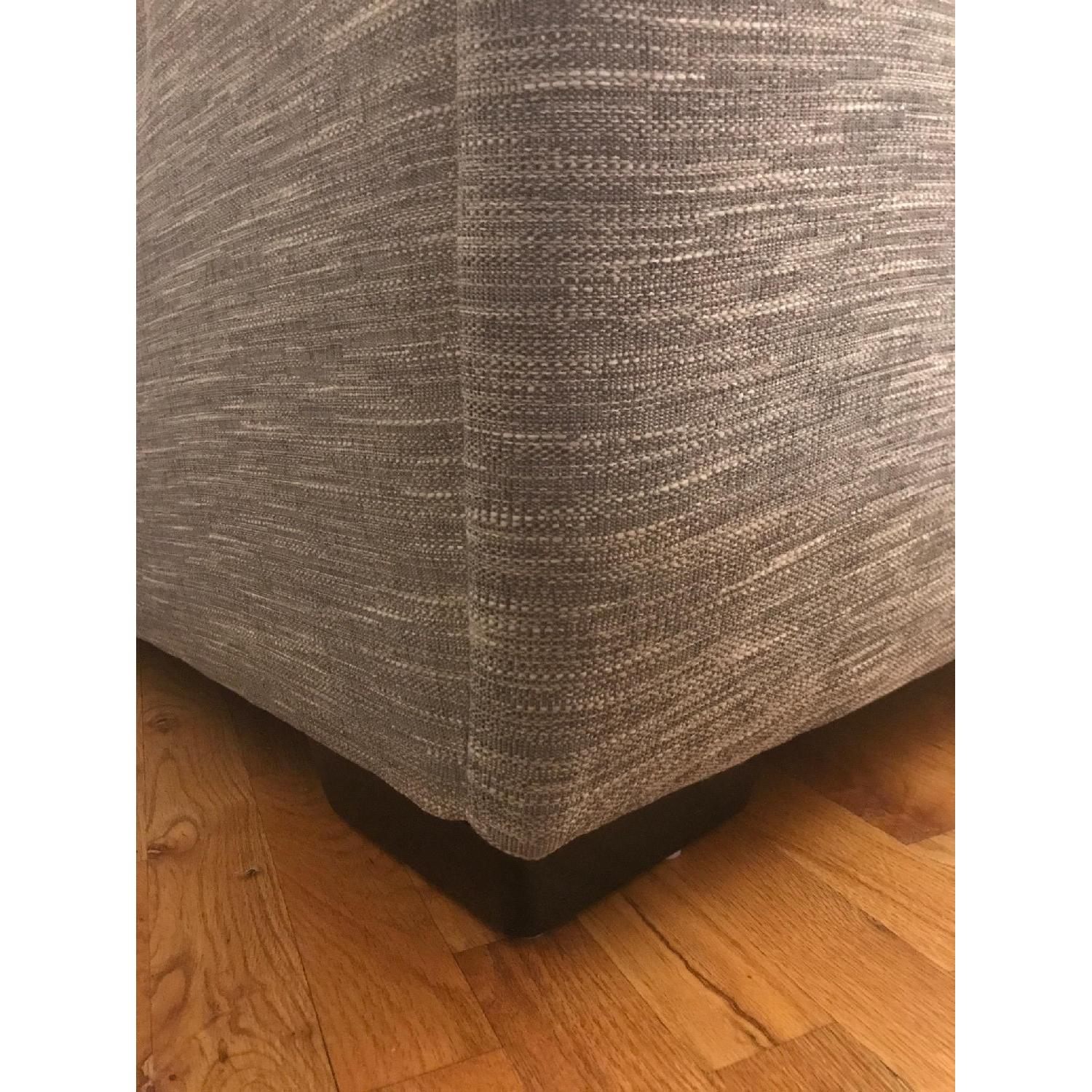 Raymour & Flanigan Leighton Heather Gray Sectional Sofa - image-5