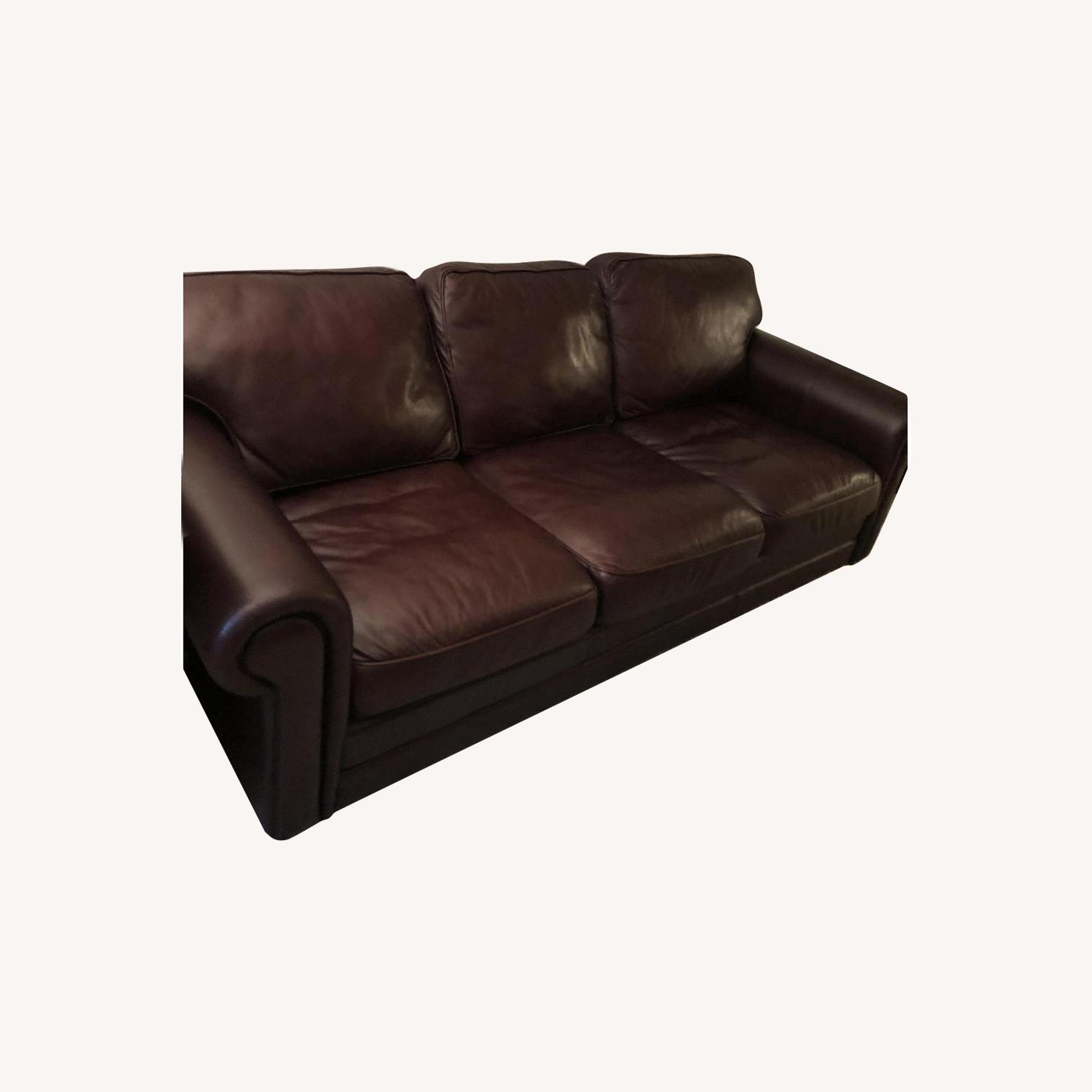 Legacy Leather International Inc. Brown Leather Sofa - image-0